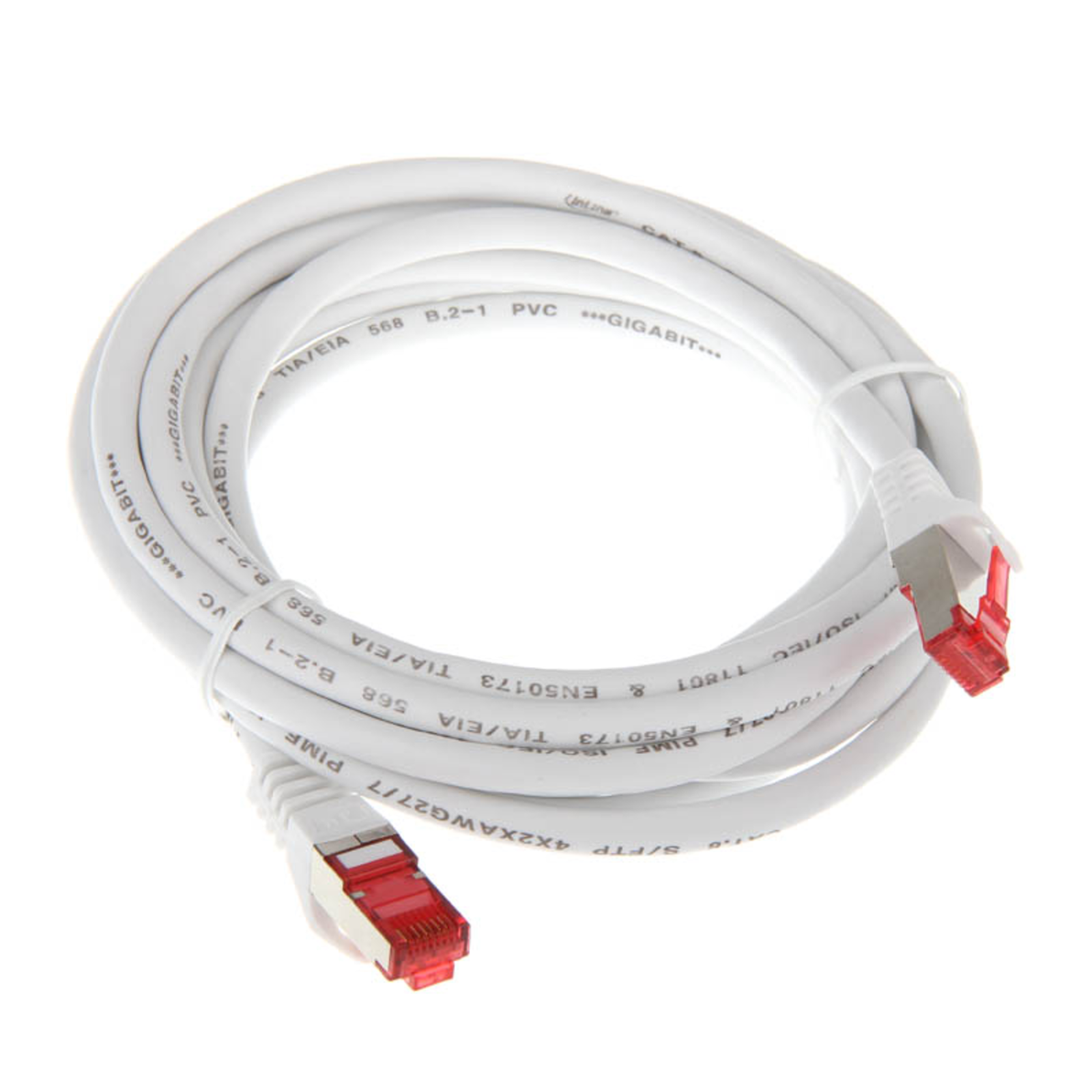InLine Patch Cable S-FTP PiMf Cat.6 250MHz PVC Copper White 3m