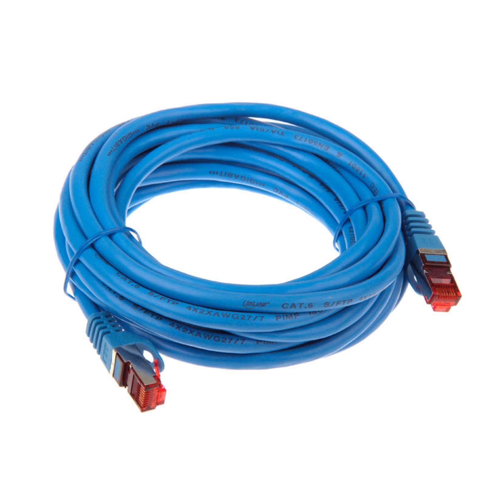 InLine Patch Cable S-FTP PiMf Cat.6 250MHz PVC Copper Blue 5m