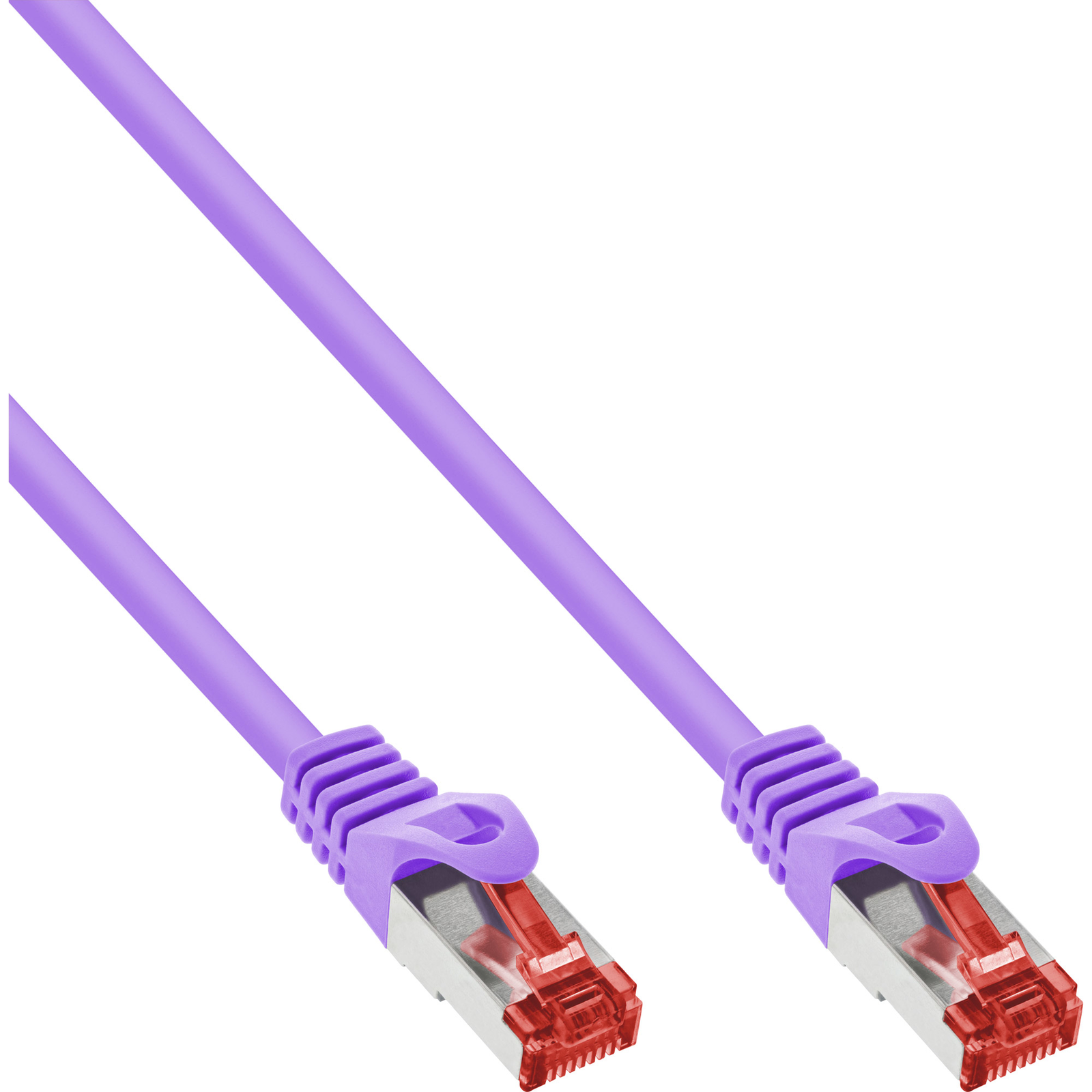 InLine Patch Cable S-FTP PiMf Cat.6 250MHz PVC Copper Violet 5m