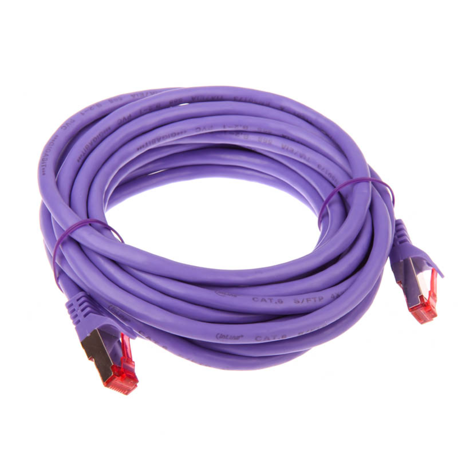 InLine Patch Cable S-FTP PiMf Cat.6 250MHz PVC Copper Violet 5m