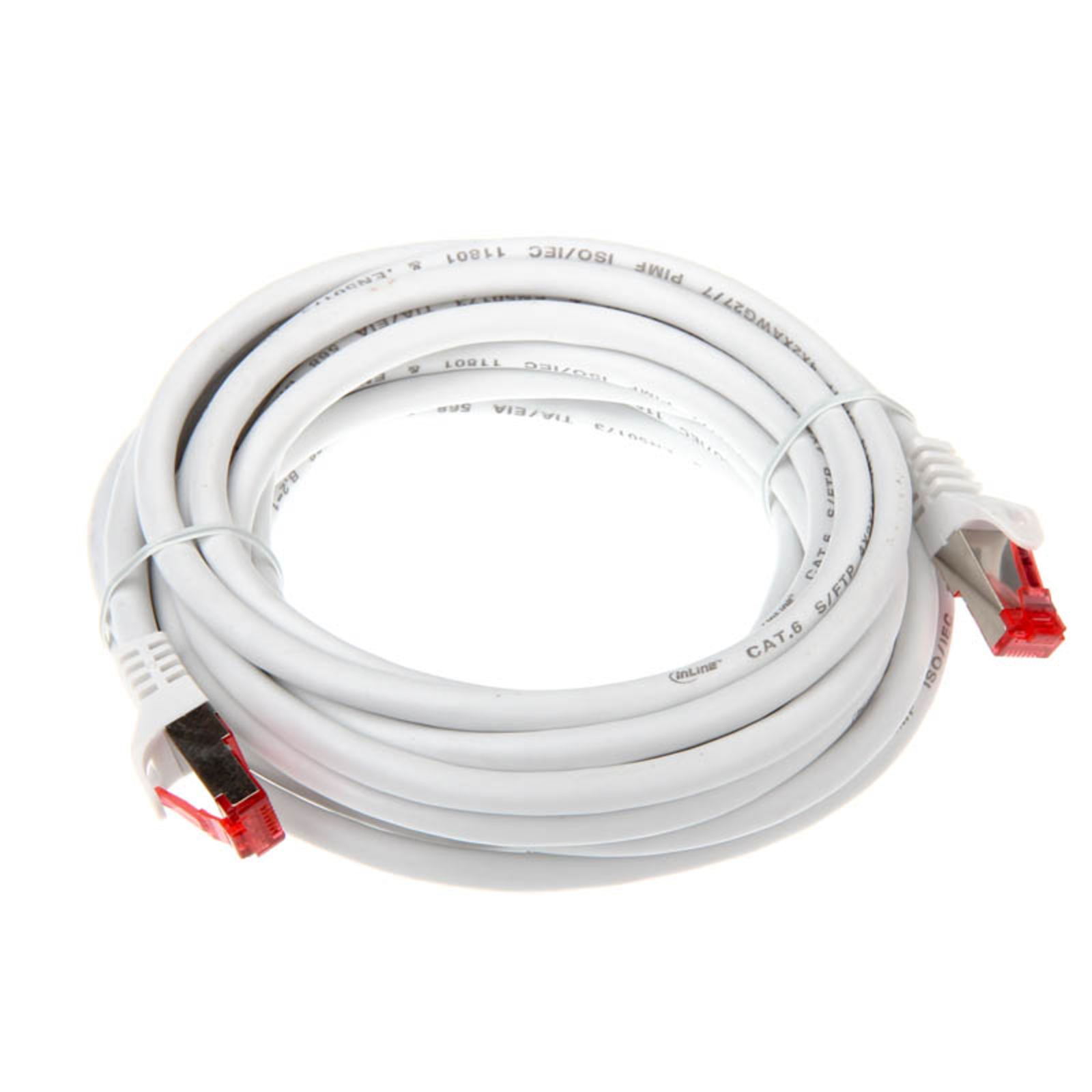 InLine Patch Cable S-FTP PiMf Cat.6 250MHz PVC Copper White 5m