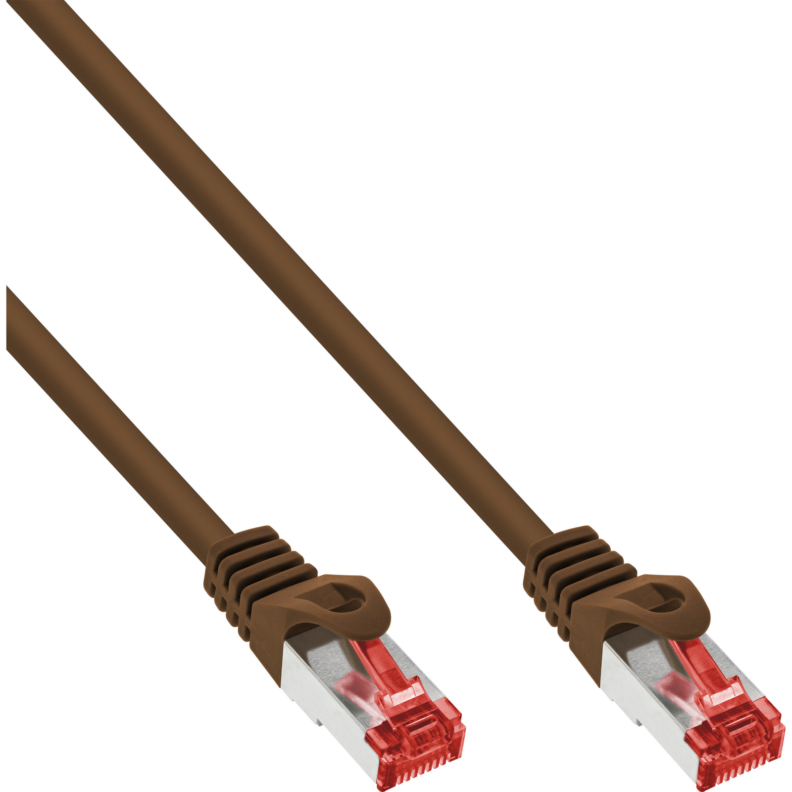 InLine Patch Cable S-FTP PiMf Cat.6 250MHz PVC Copper Brown 15m