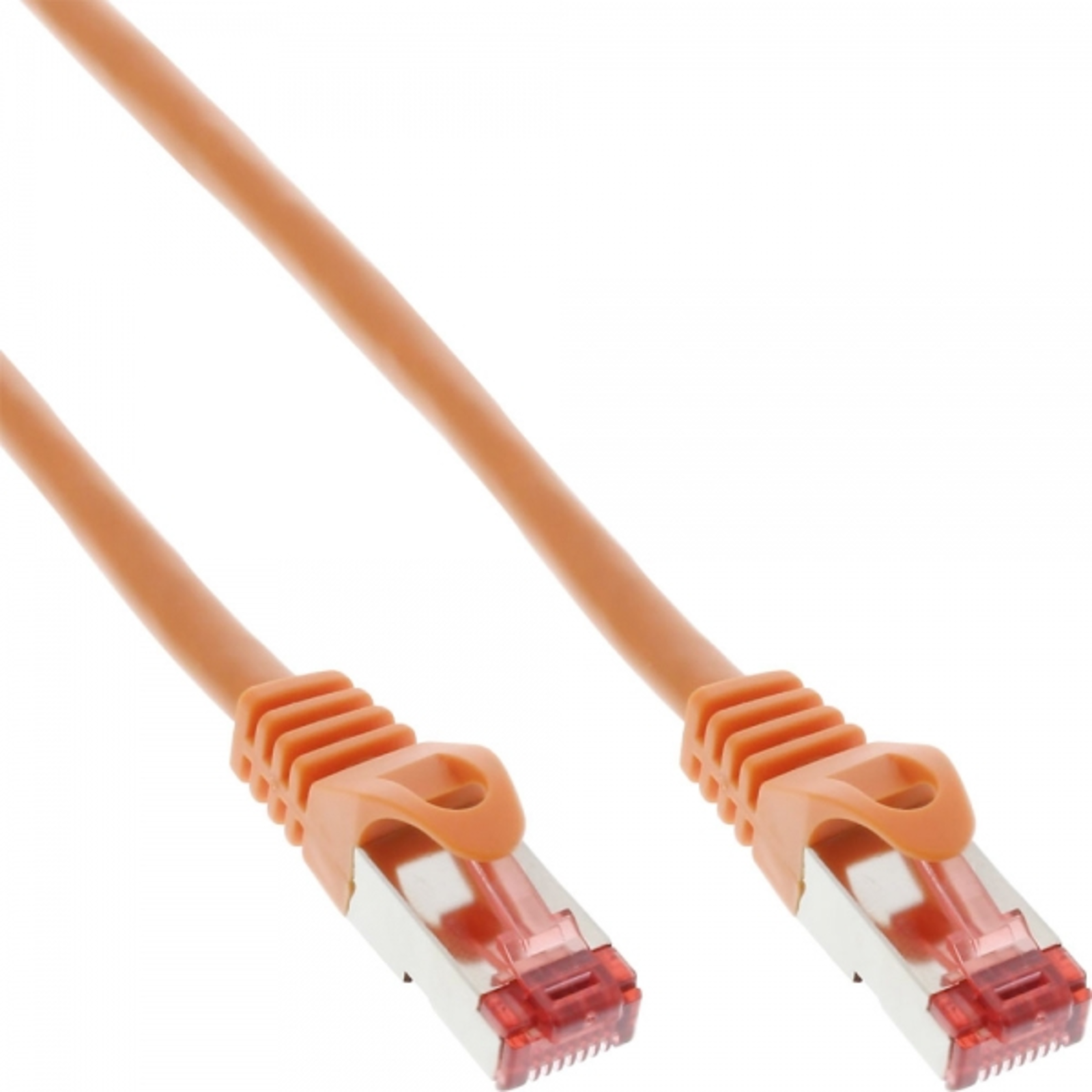 InLine Patch Cable S-FTP PiMf Cat.6 250MHz PVC Copper orange 0.3m