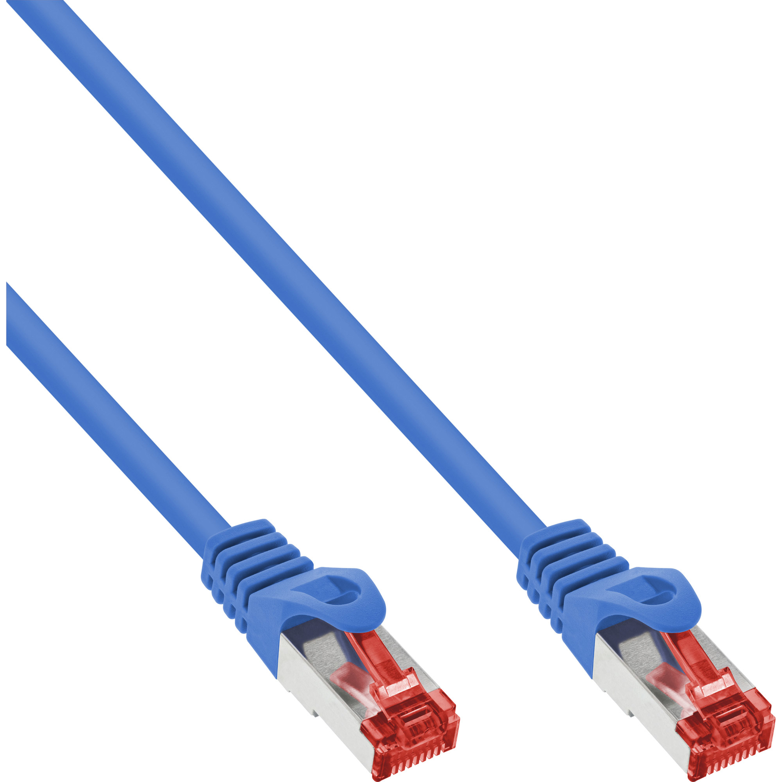 InLine Patch Cable Cat.6 S/FTP (PiMf) 250MHz Blue 0.5m