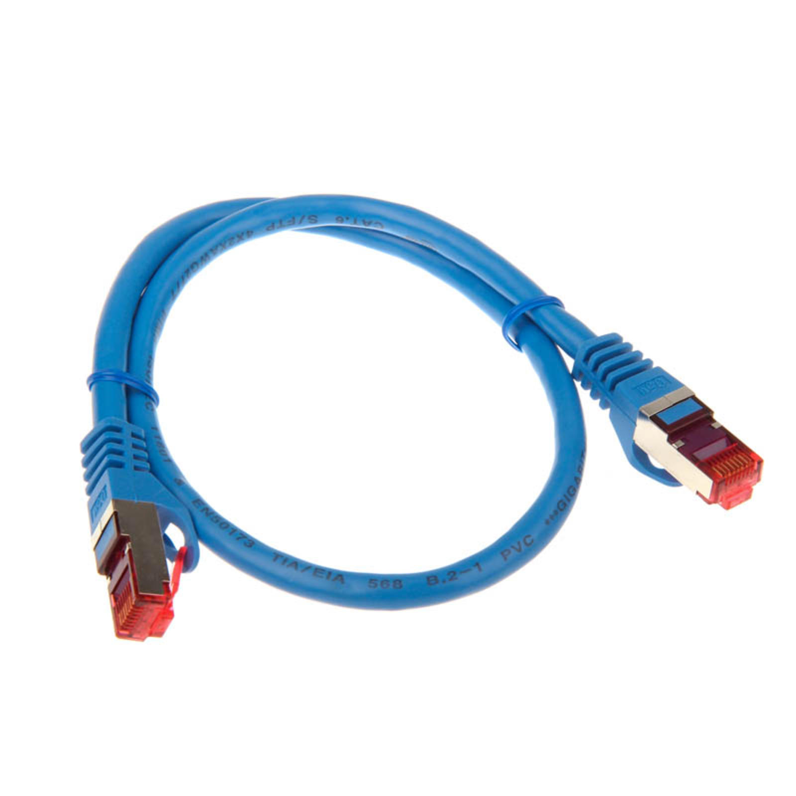 InLine Patch Cable Cat.6 S/FTP (PiMf) 250MHz Blue 0.5m