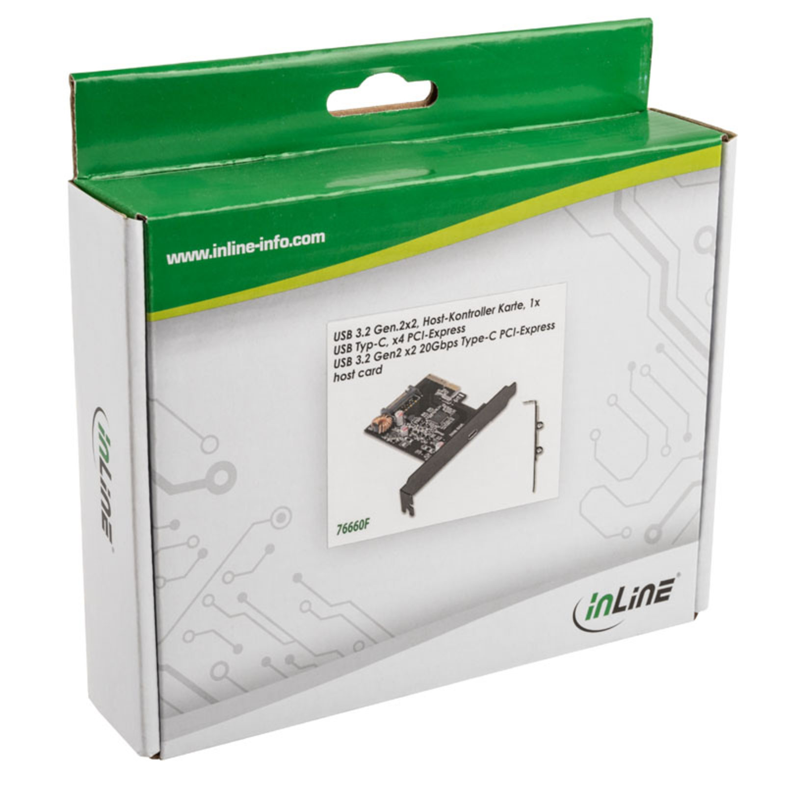 InLine Interface Card PCIe X4 USB 3.2 Gen.2x2 1x USB-C