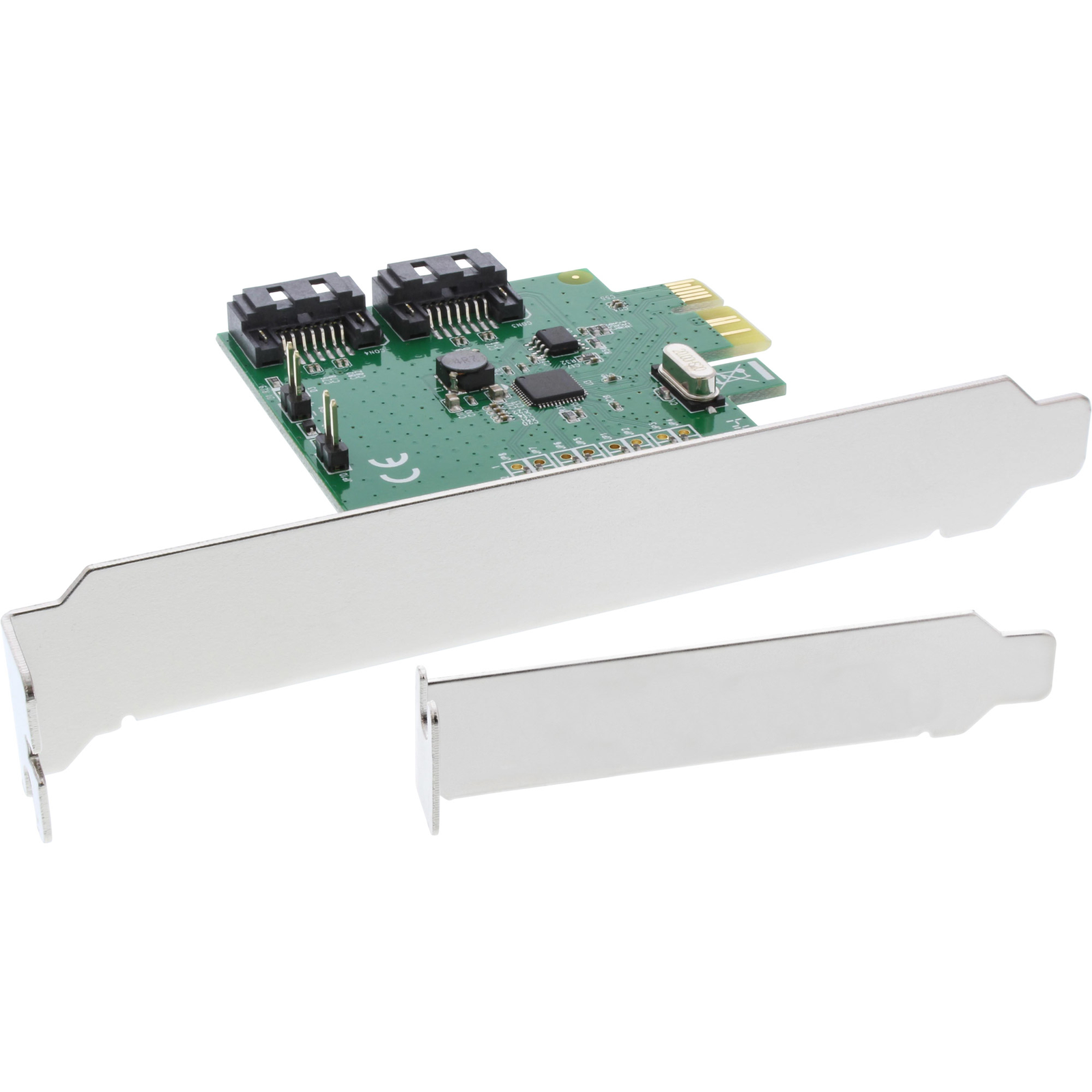 InLine Interface Card 2-port SATA 6Gb-s X1 PCIe 2.0 RAID 0-1-SPAN