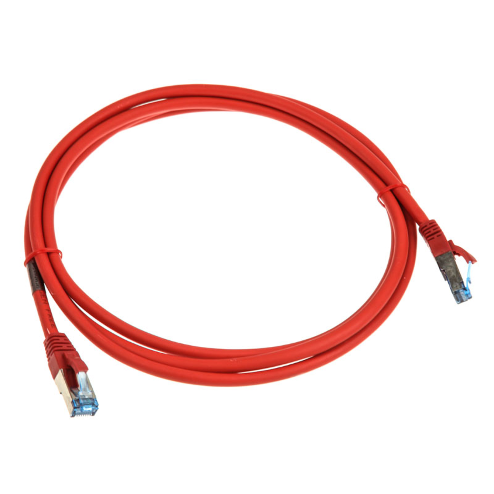 InLine Patch Cable S-FTP PiMf Cat.6A Halogen-free Red 2m