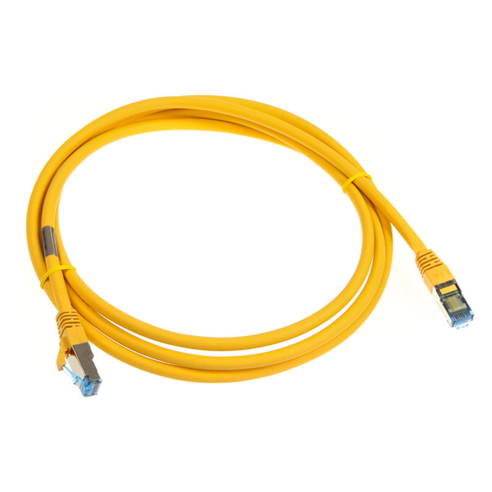 InLine Patch Cable S-FTP PiMf Cat.6A Halogen-free Yellow 2m