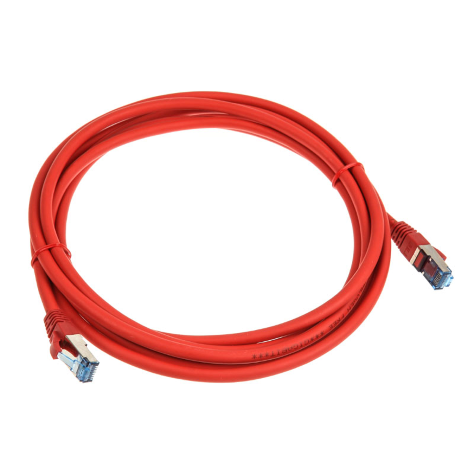 InLine Patch Cable Cat.6A S/FTP (PiMf) 500MHz Red 3m