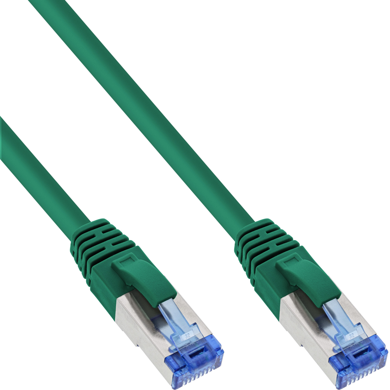 InLine Patch Cable S-FTP PiMf Cat.6A Halogen-free Green 5m