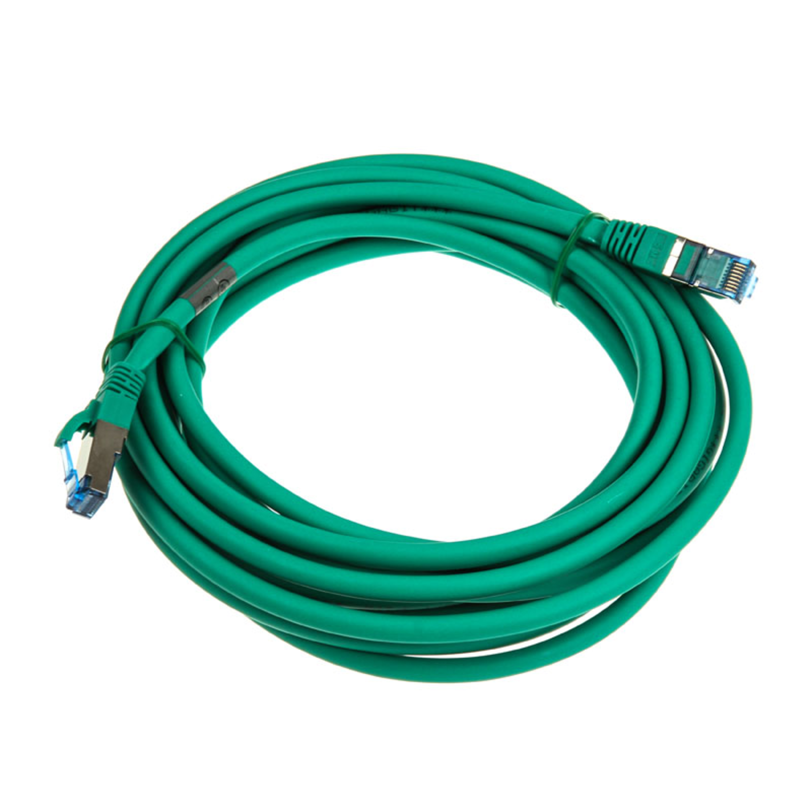 InLine Patch Cable S-FTP PiMf Cat.6A Halogen-free Green 5m