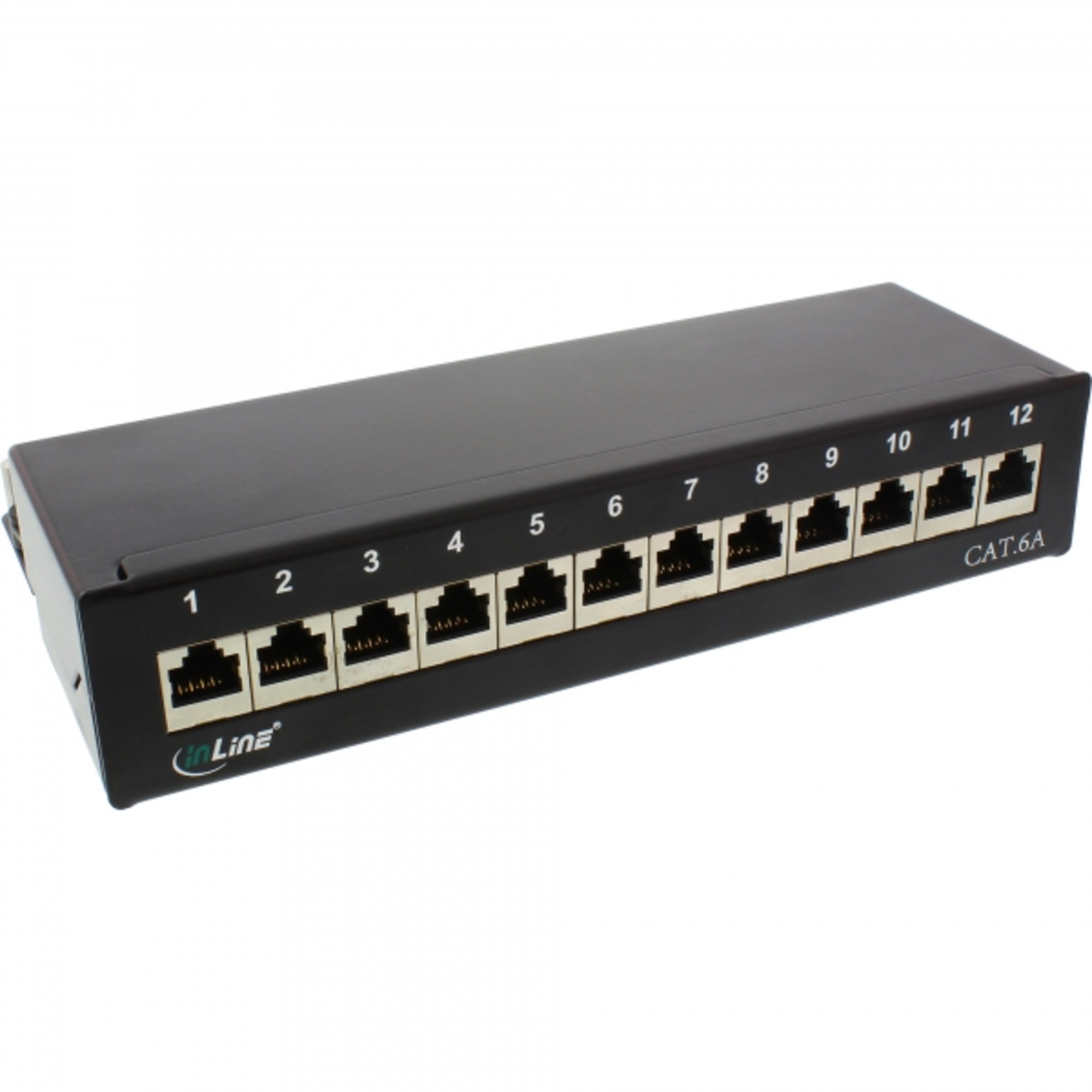 InLine Patch Panel RJ-45 X 12 Black
