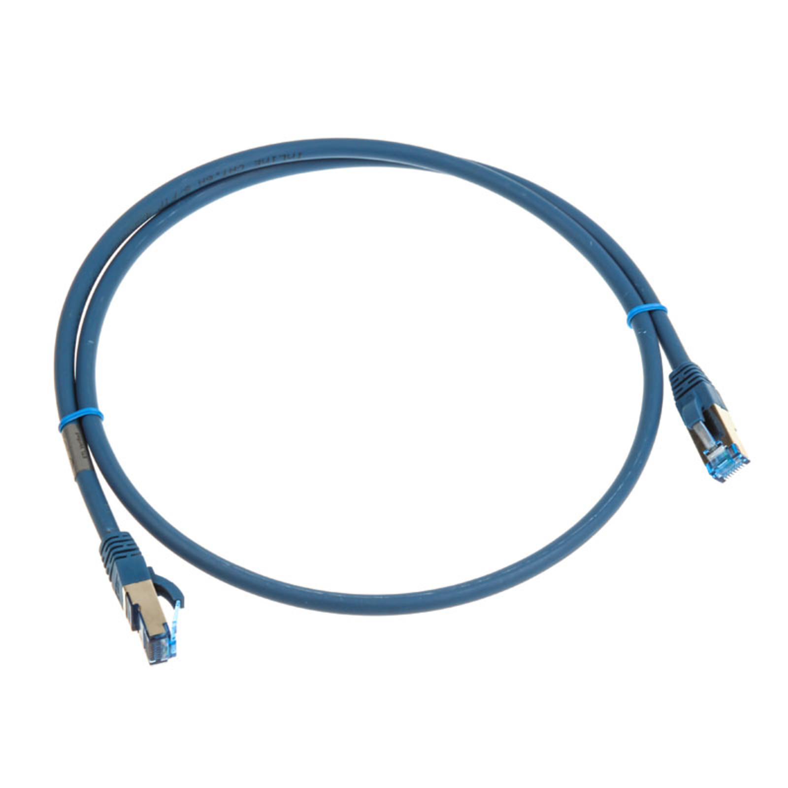 InLine Patch Cable S/FTP PiMf Cat.6A Blue 1m