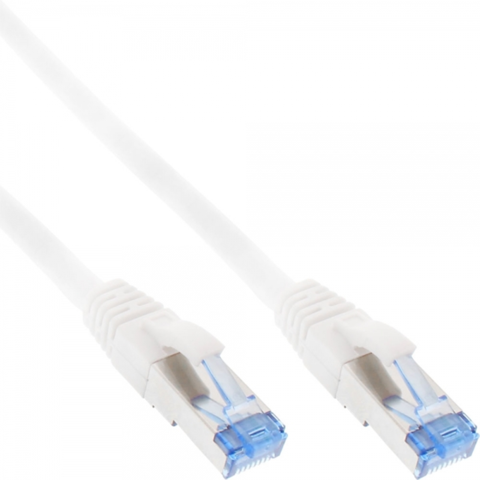 InLine Patch Cable Cat.6A S/FTP (PiMf) 500MHz White 1m