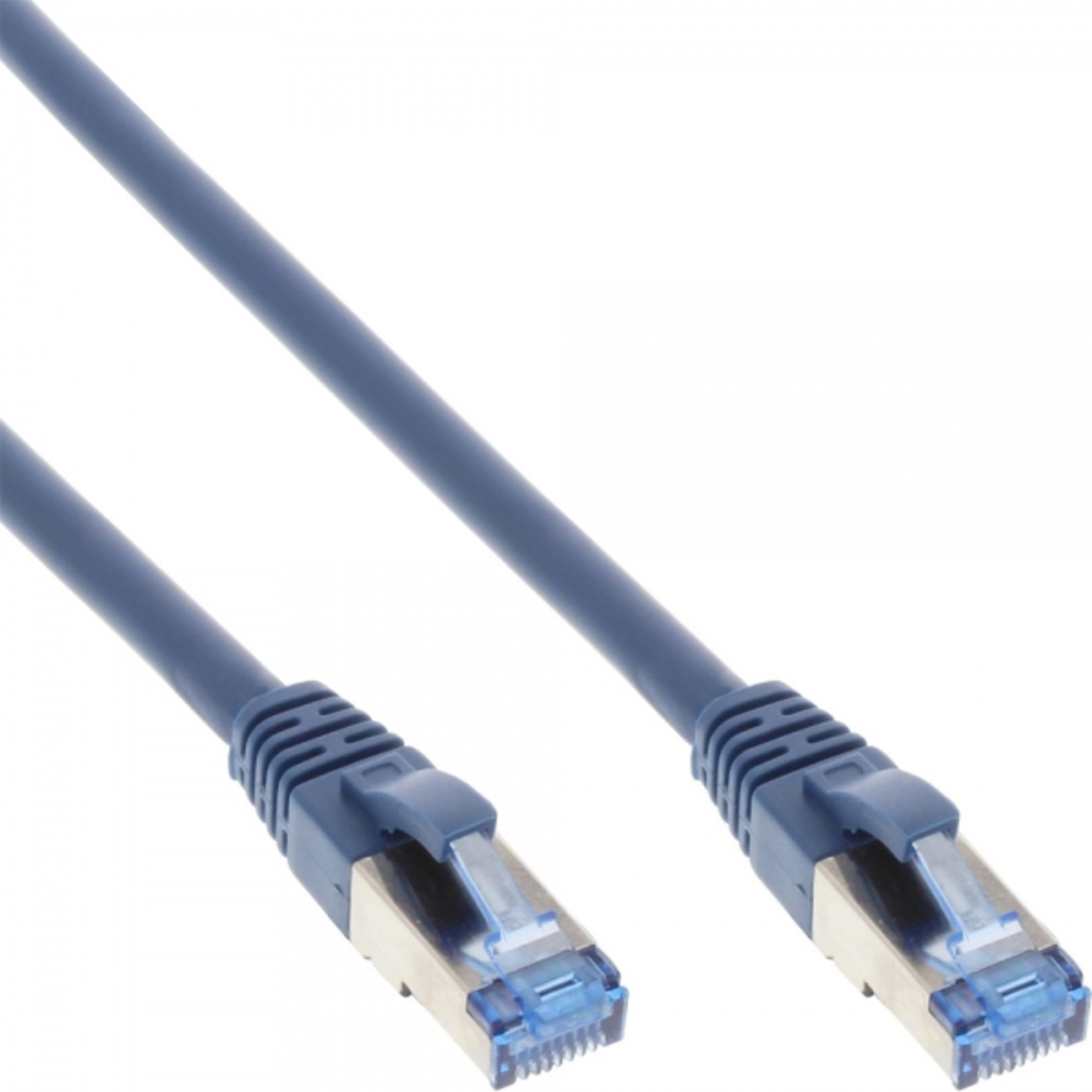 InLine Patch Cable S-FTP PiMf Cat.6A Halogen-free Blue 1.5m