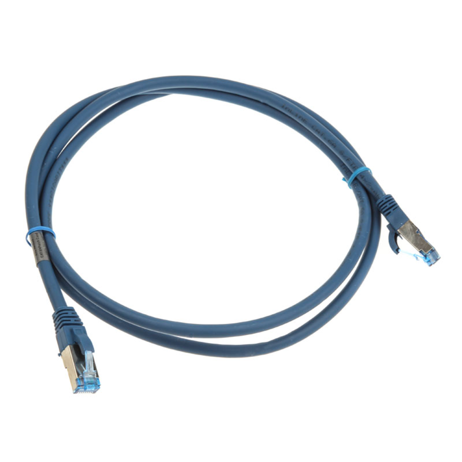 InLine Patch Cable S-FTP PiMf Cat.6A Halogen-free Blue 1.5m