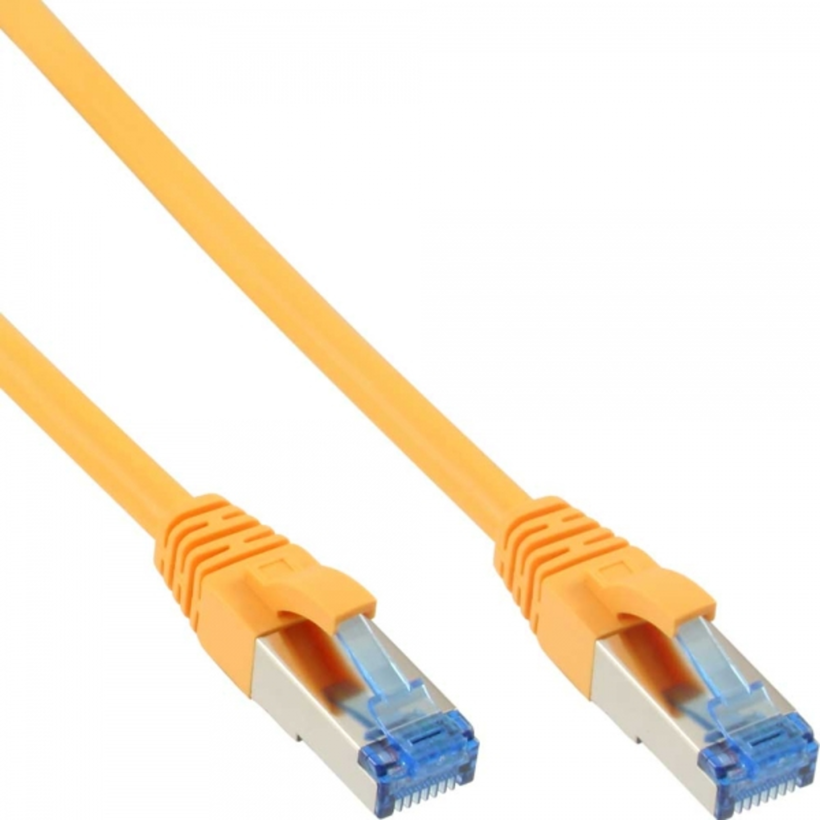InLine Patch Cable S-FTP PiMf Cat.6A Halogen-free Yellow 1.5m