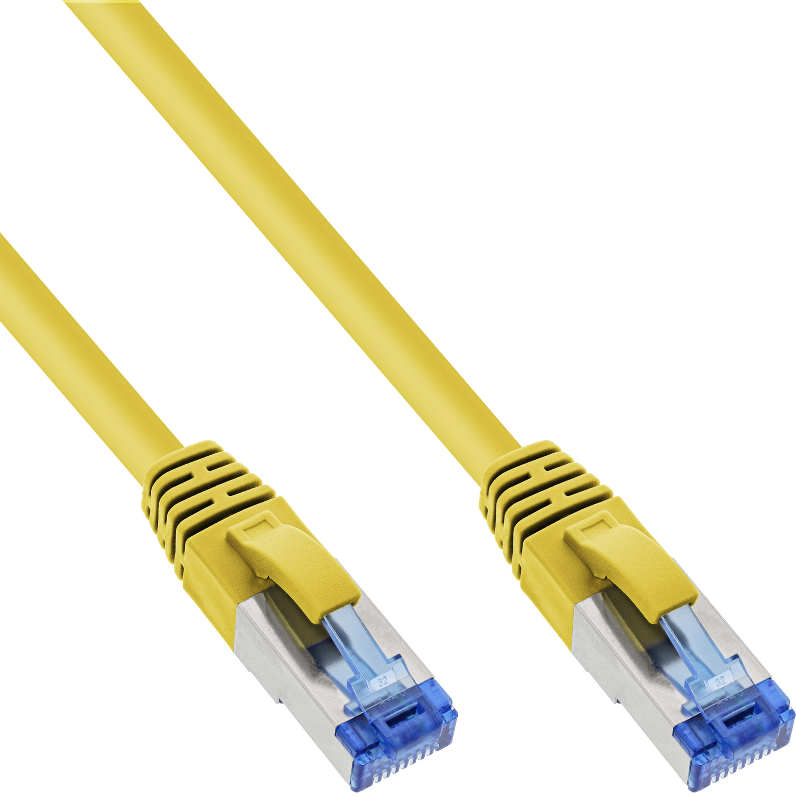 InLine Patch Cable S-FTP PiMf Cat.6A Halogen-free Yellow 20m