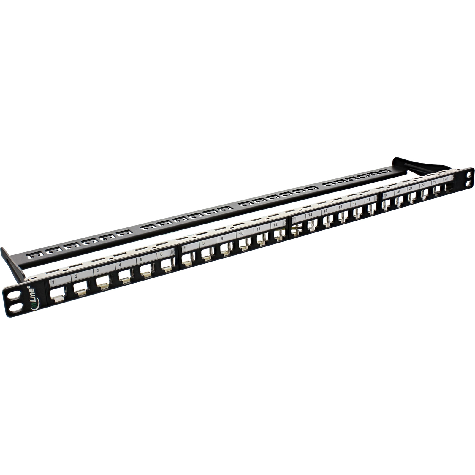 InLine 76824C Patch Panel (blanking Plate) Rack Mountable Black 0.5U 48.3 Cm (19inch)