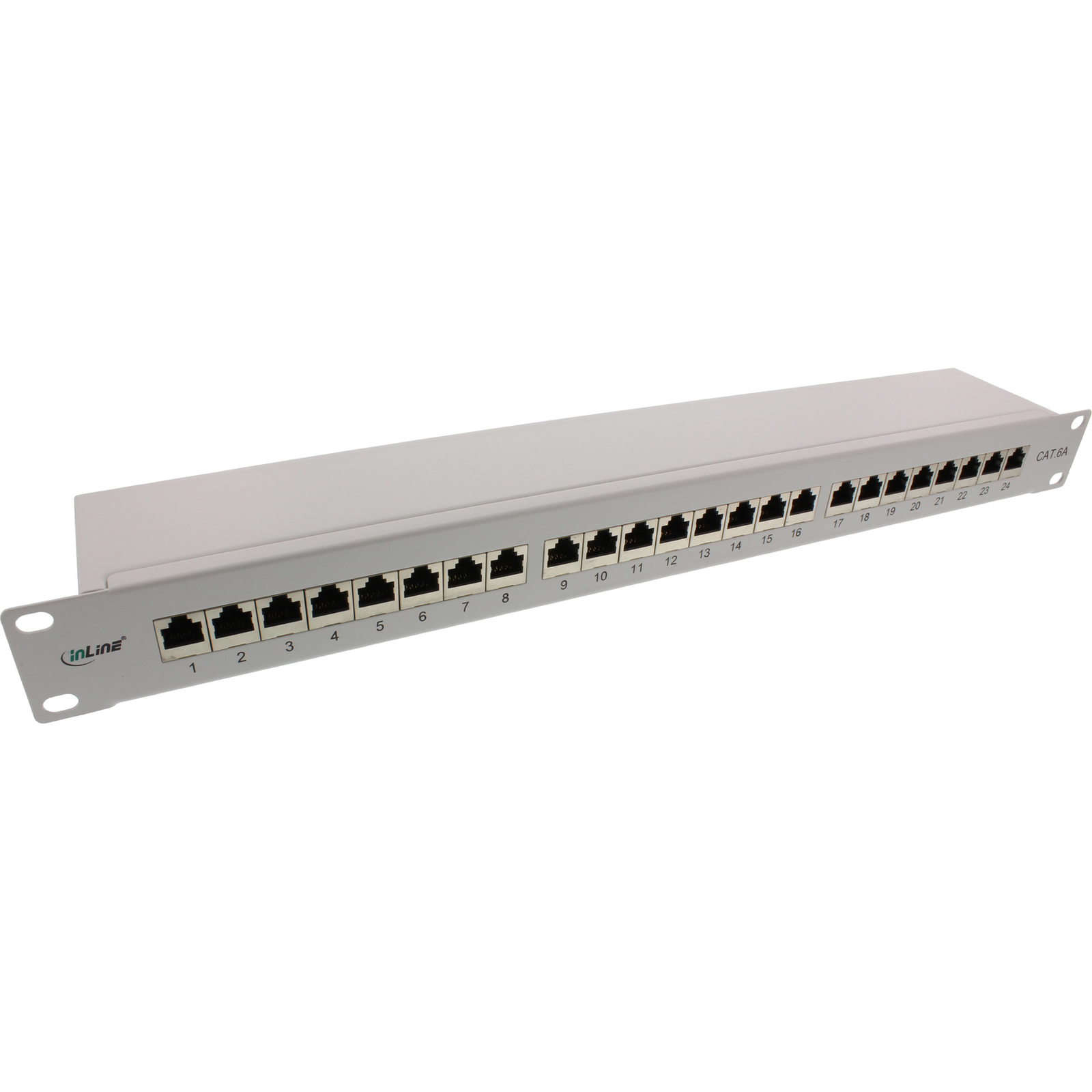 InLine Patch Panel Rack Mountable RJ-45 X 24 Light Grey RAL 7035 1U 48.3 Cm (19inch)