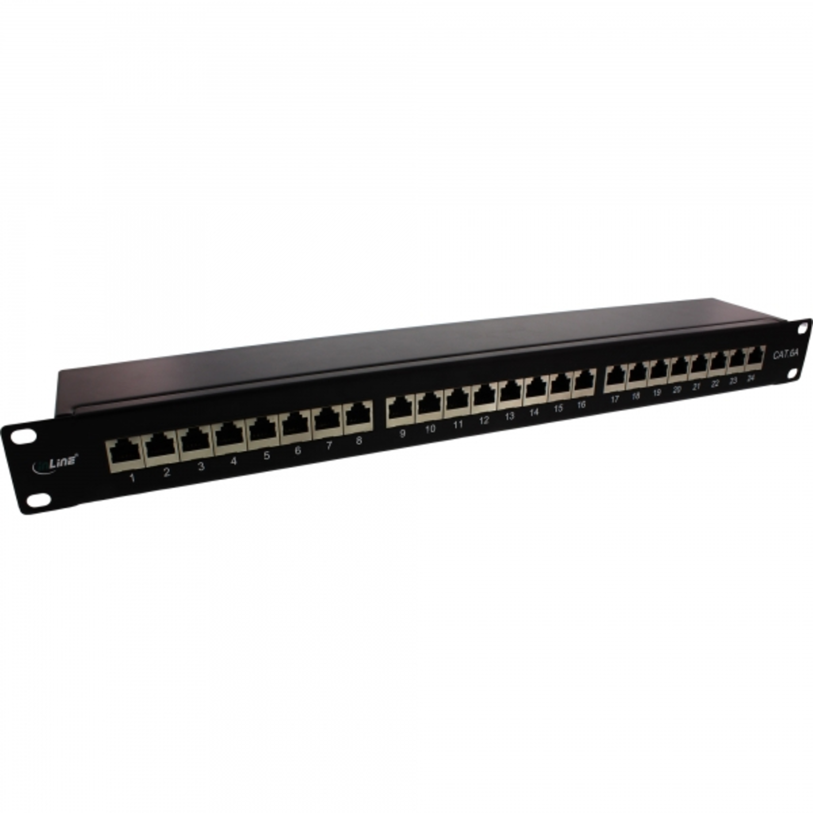 InLine Patch Panel Rack Mountable RJ-45 X 24 Black RAL 9005 1U 48.3 Cm (19inch)