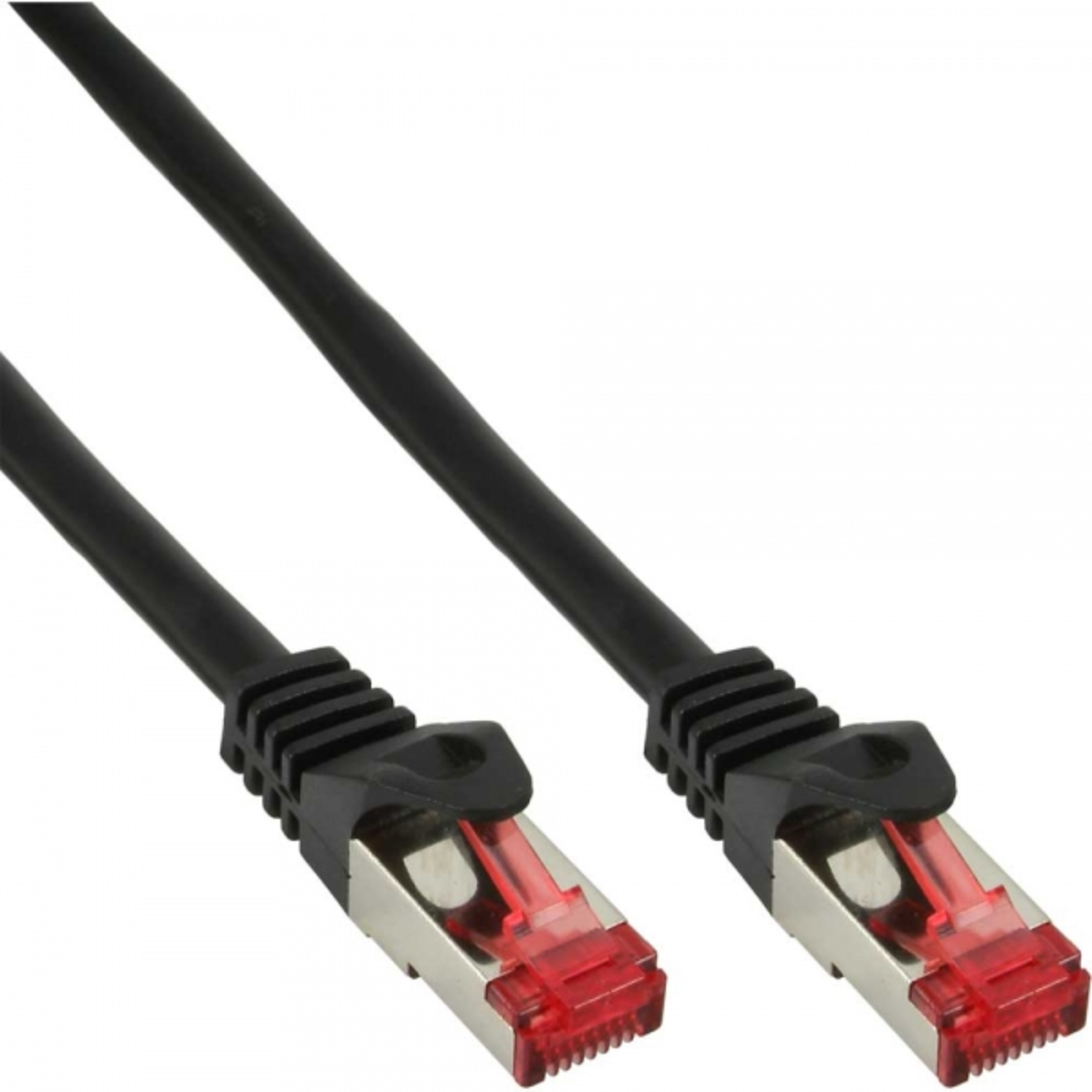 InLine Patch Cable S-FTP PiMf Cat.6 Halogen-free Copper Black 3m