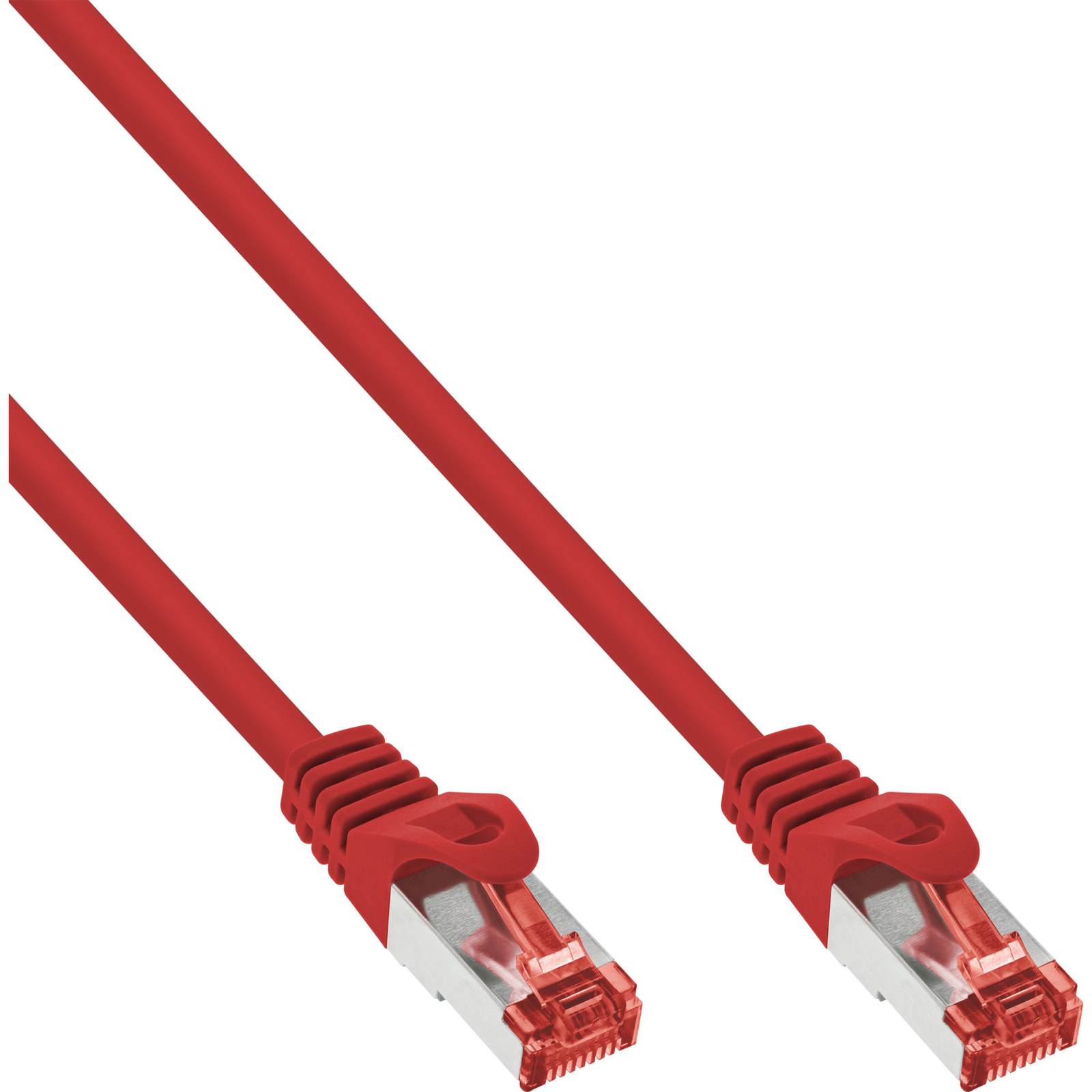InLine Patch Cable S-FTP PiMf Cat.6 Halogen-free Copper Red 5m