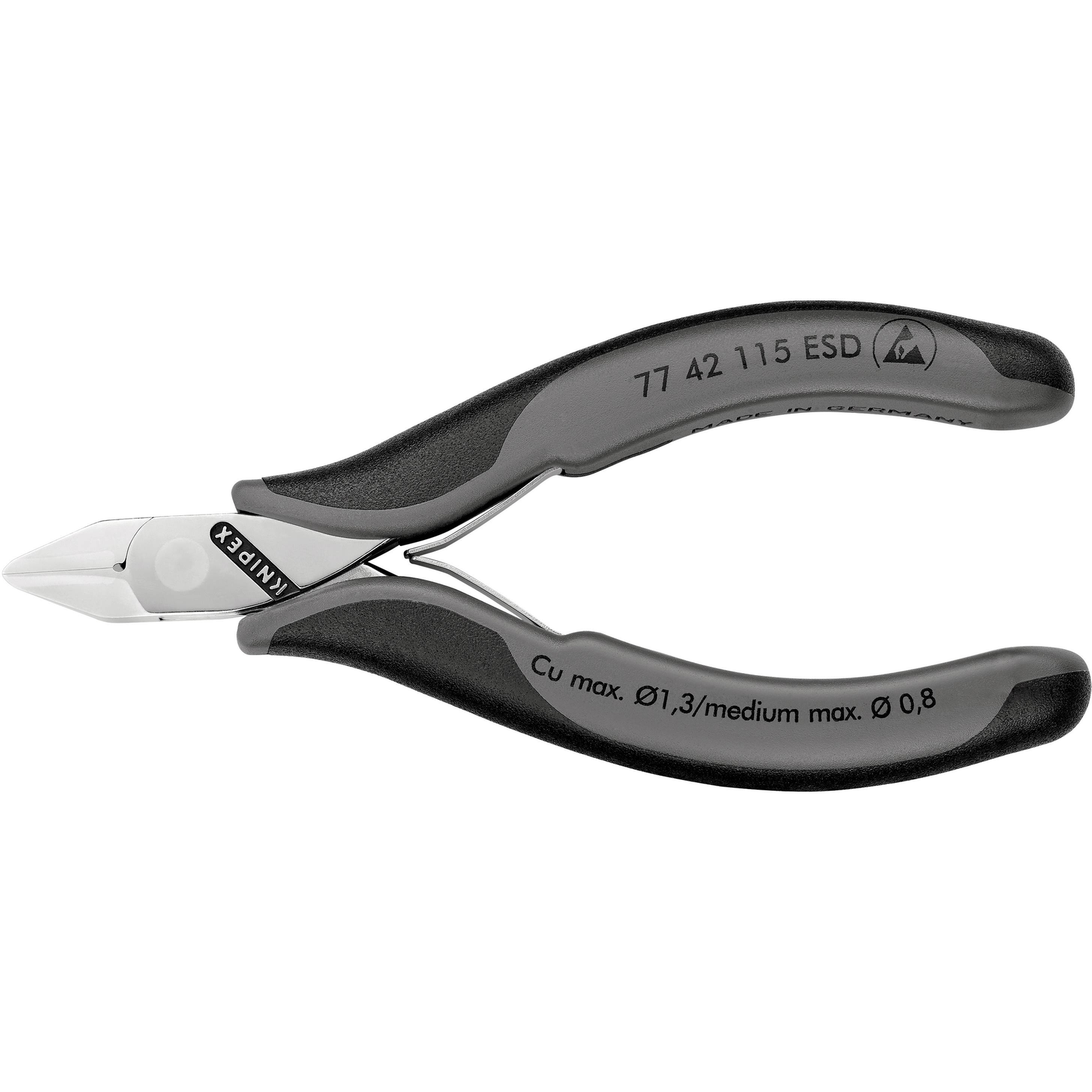 KNIPEX Side Cutters 77 42 115 ESD Electronics Side Cutters 115 Mm