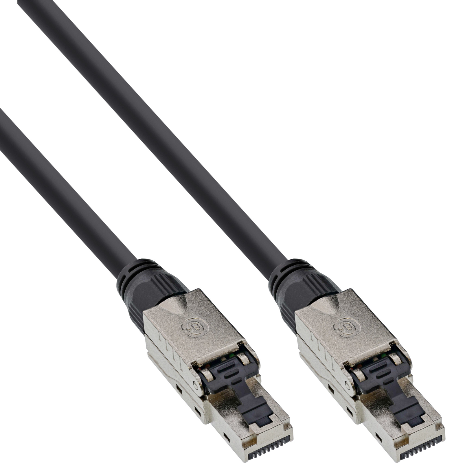 InLine Patch Cable U-UTP Cat.6A Halogen-free AWG23 Copper Black 40m