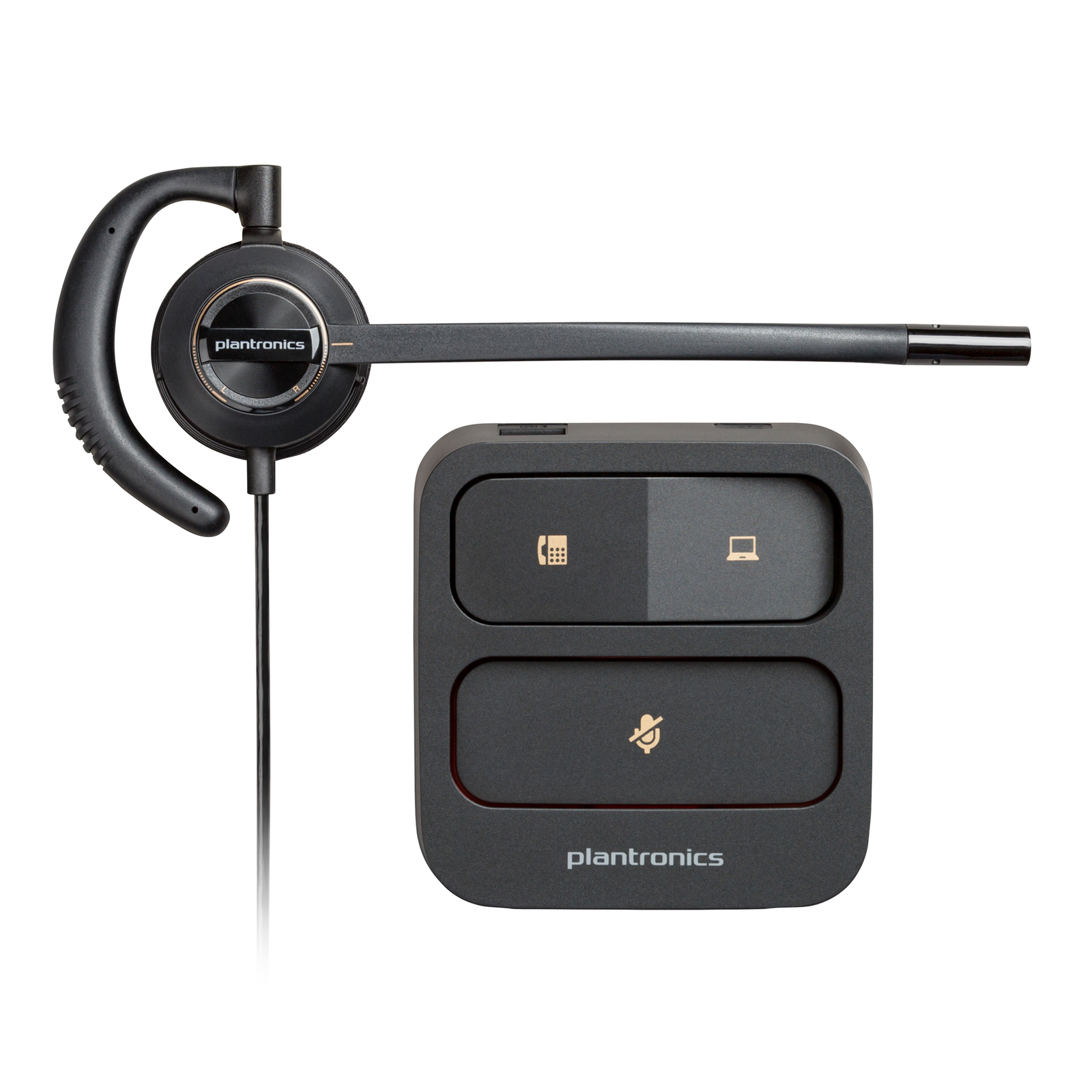 Poly EncorePro 530D Discreet Digital Headset with Quick Disconnect TAA Wired