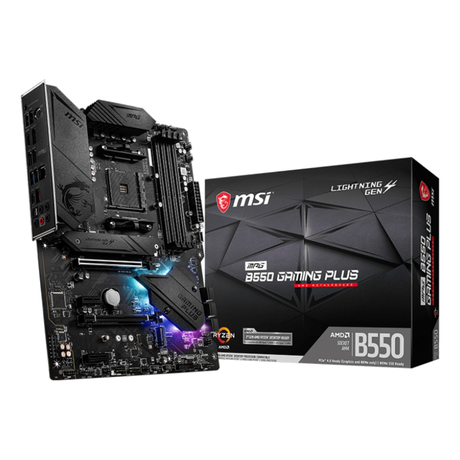 MSI MPG B550 GAMING PLUS Motherboard ATX Socket AM4