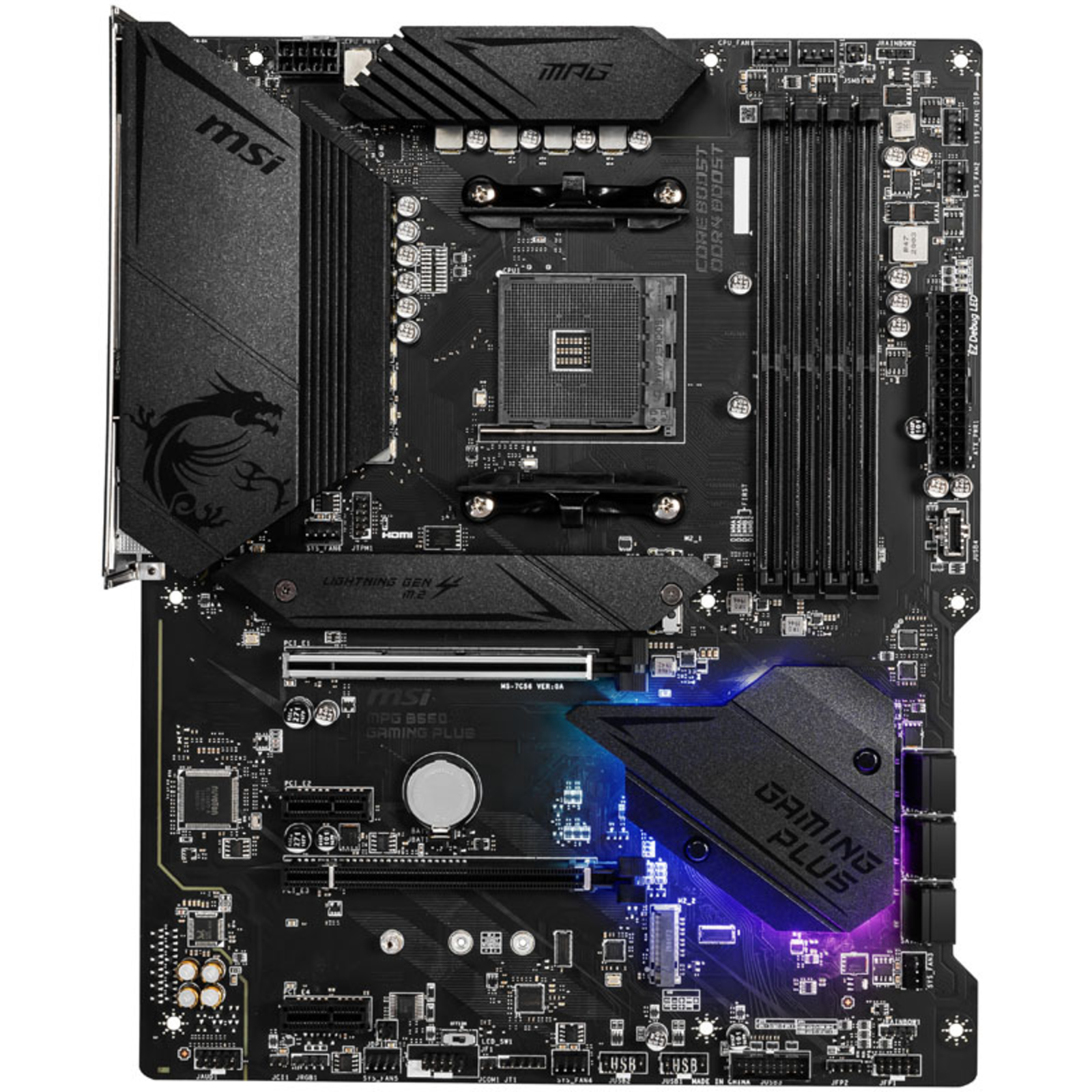 MSI MPG B550 GAMING PLUS Motherboard ATX Socket AM4