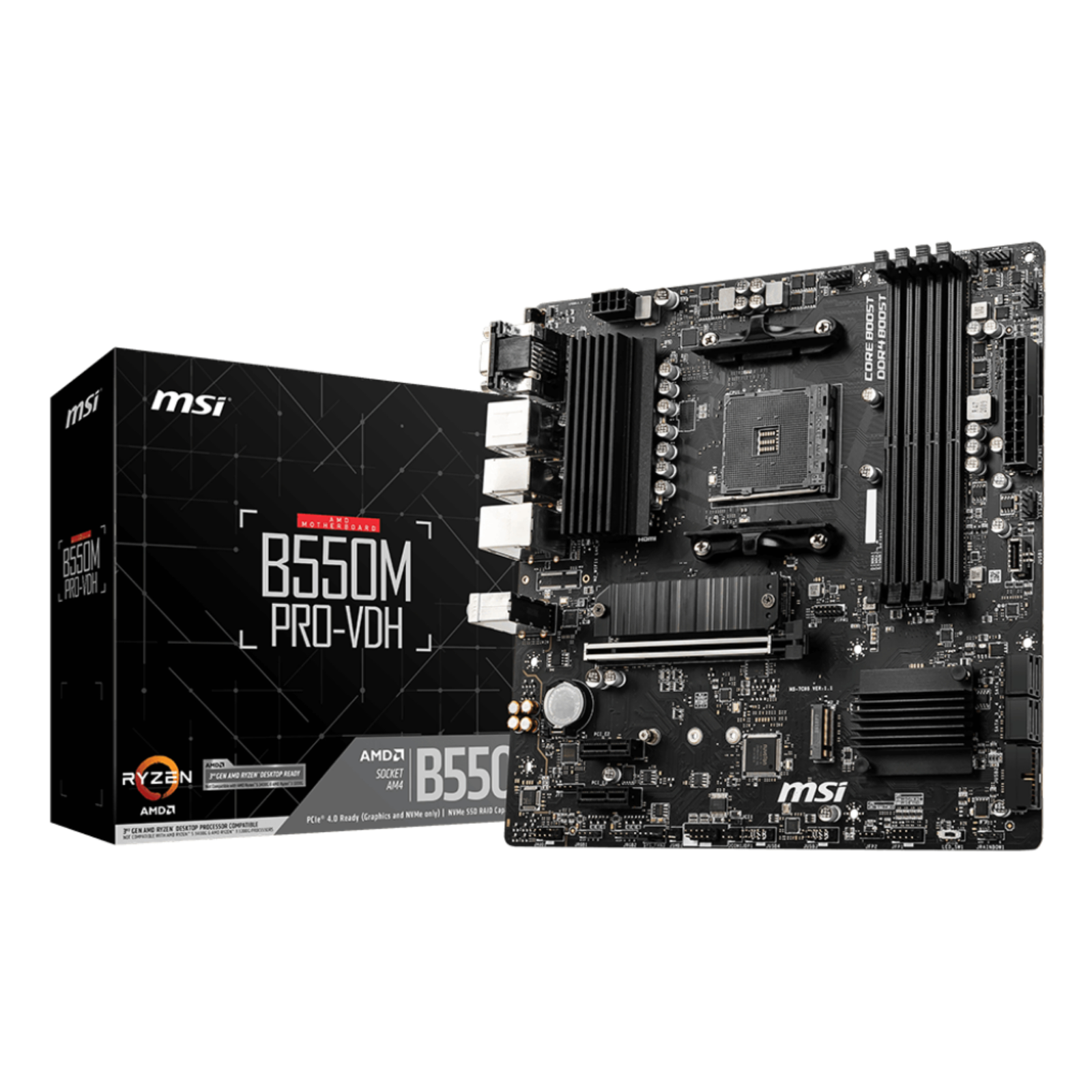 MSI B550M Pro-VDH B550,AM4,mATX,AMD