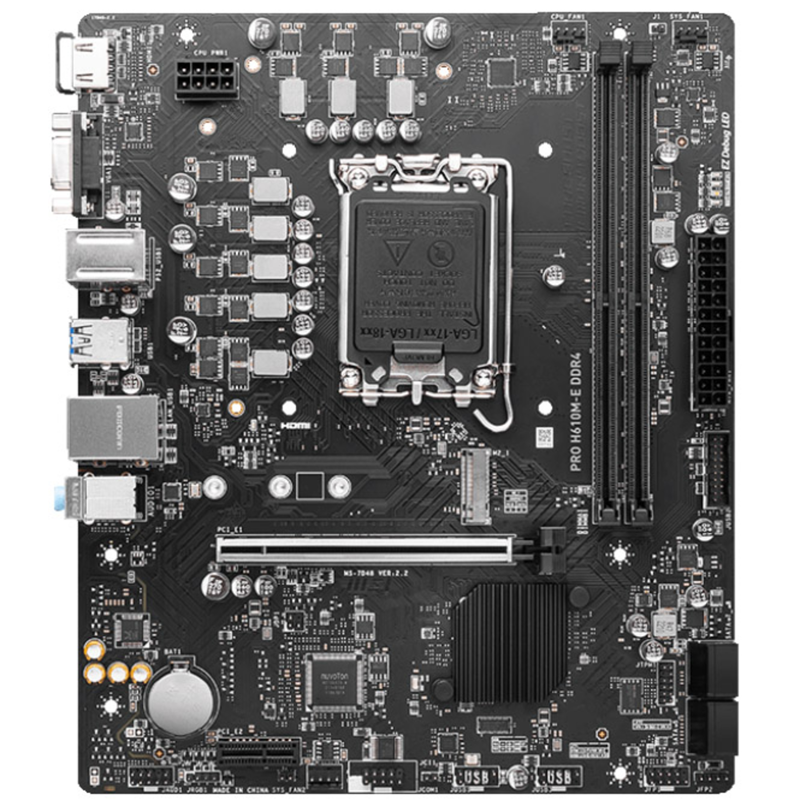 MSI PRO H610M-E DDR4 H610,S1700,mATX,DDR4