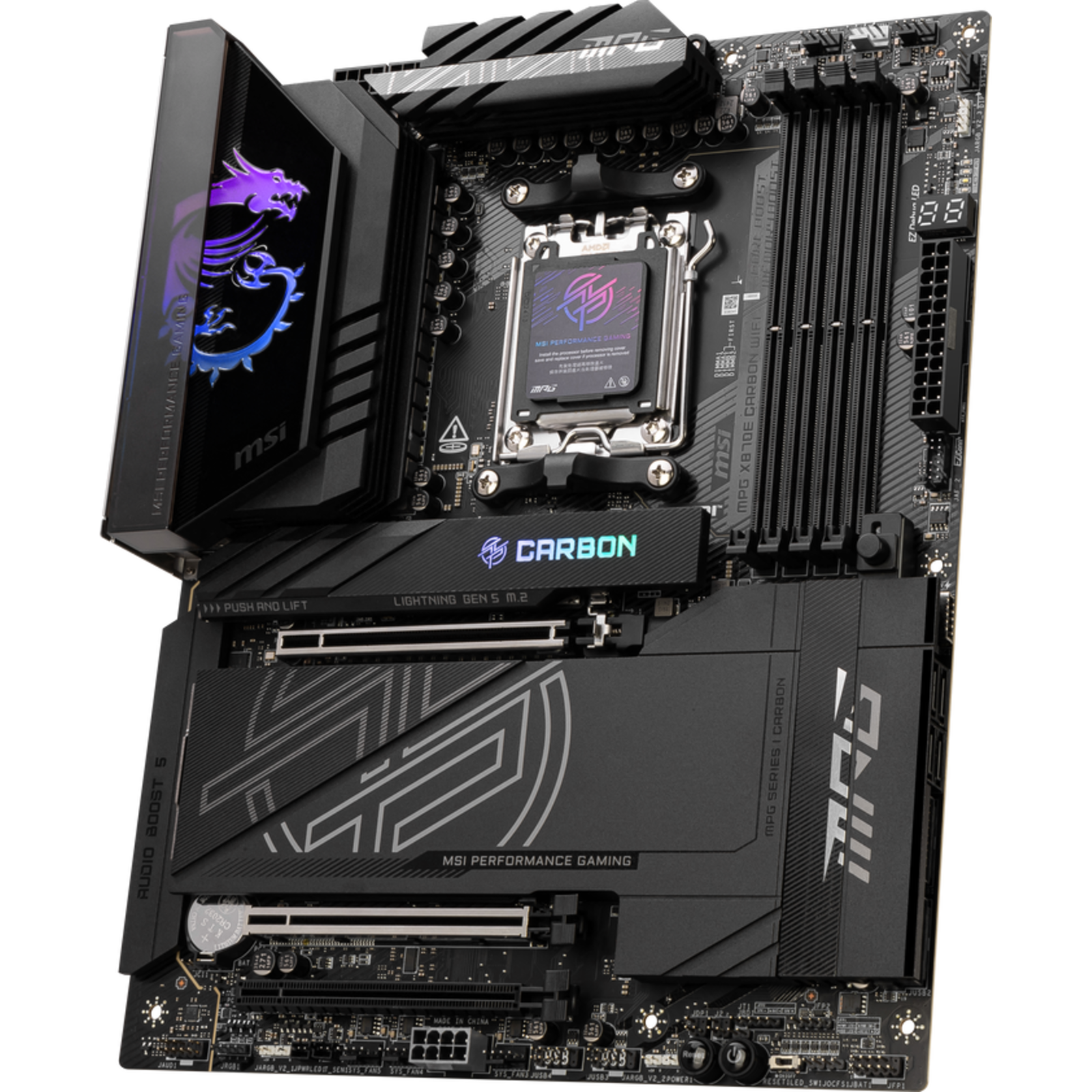 MSI MPG X870E CARBON WIFI Motherboard ATX Socket AM5 AMD X870E