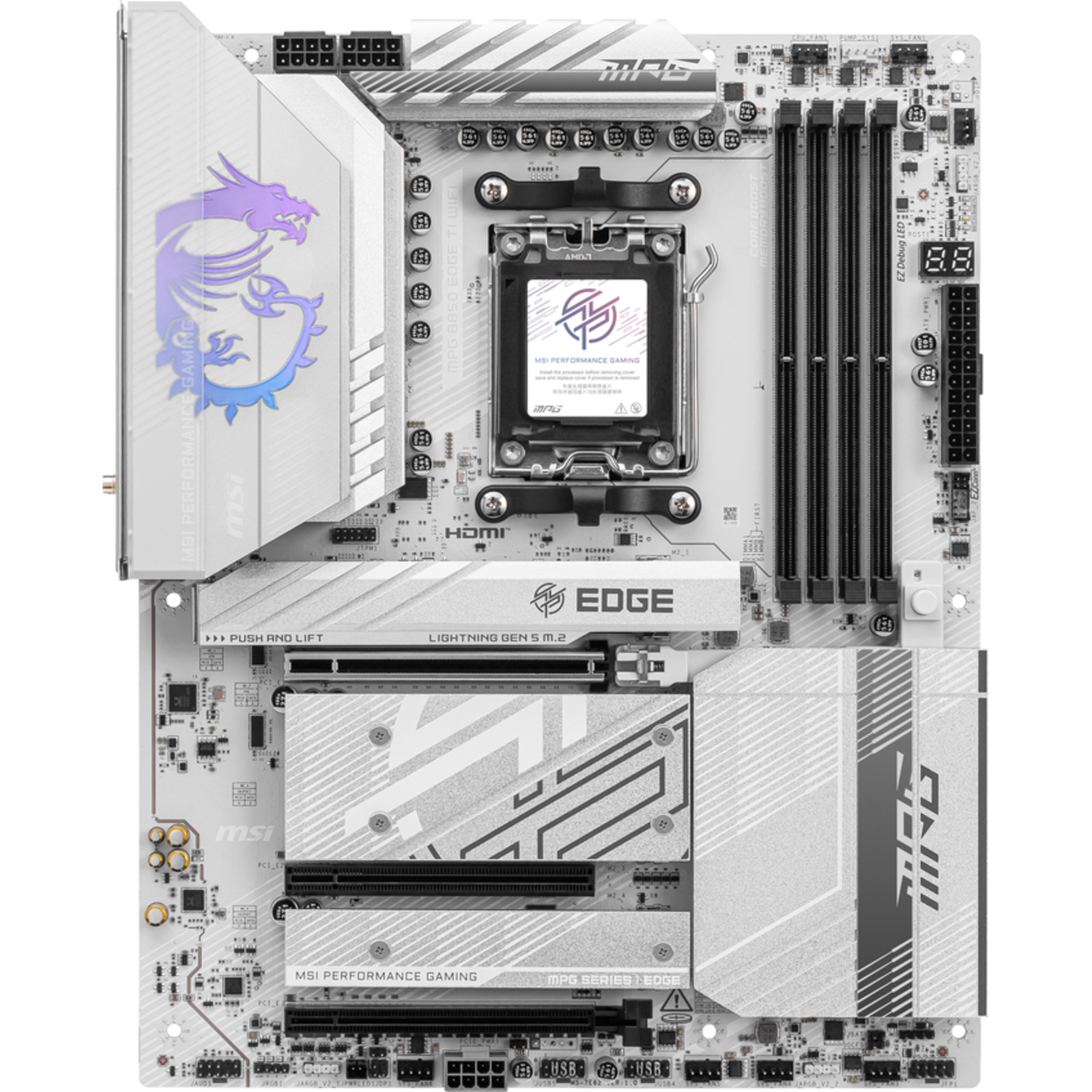 MSI MPG B850 EDGE TI WIFI motherboard Socket AM5