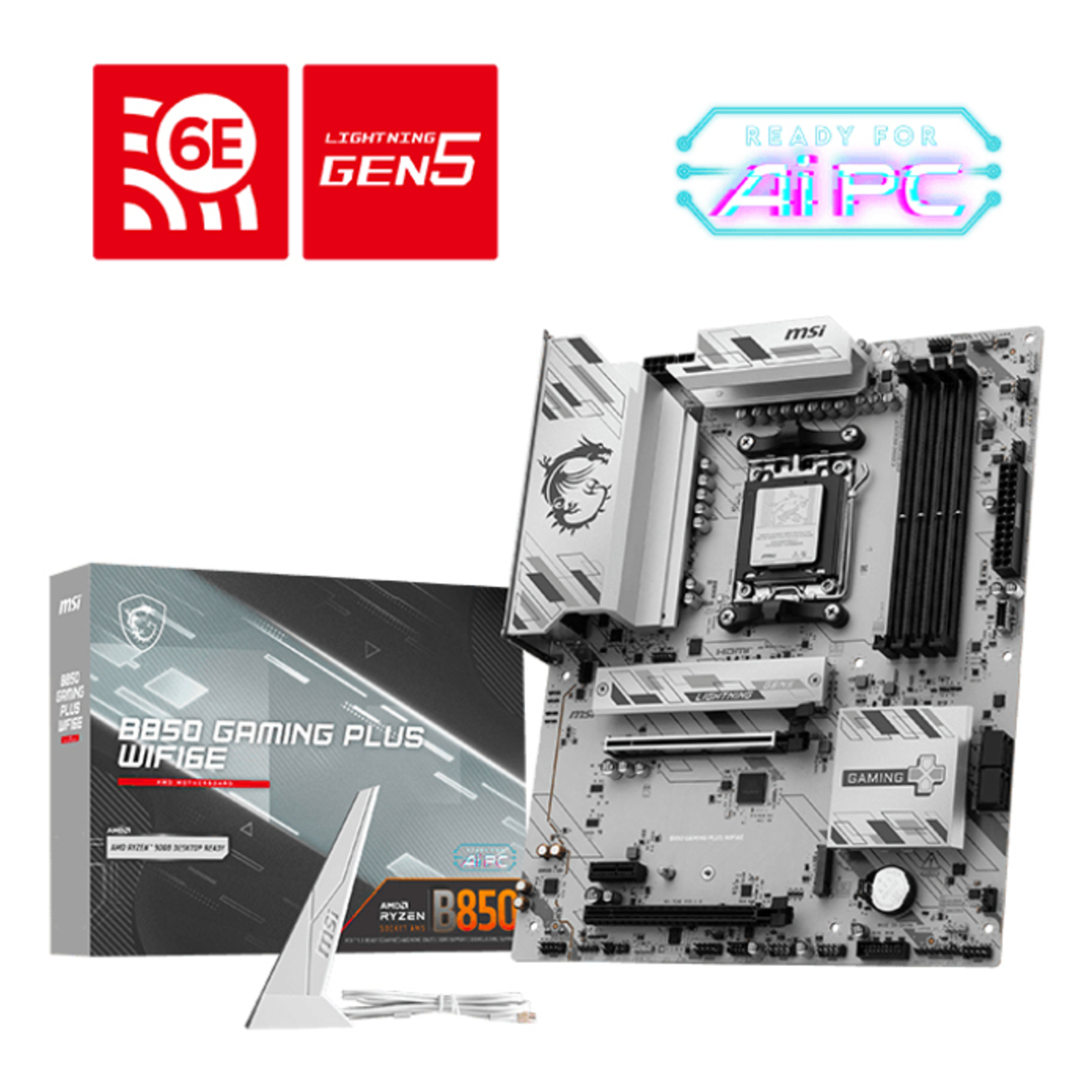 MSI B850 GAMING PLUS WIFI6E Motherboard ATX
