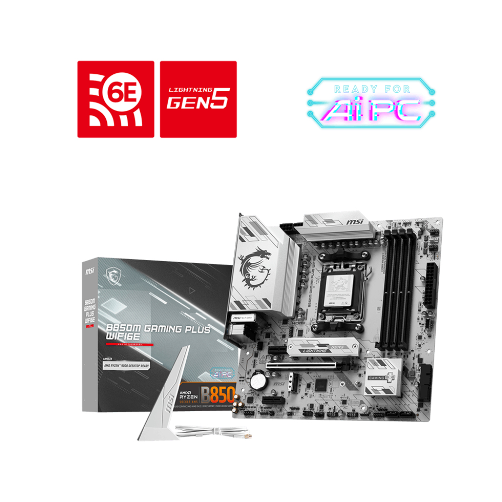 MSI B850M GAMING PLUS WIFI6E Motherboard MATX