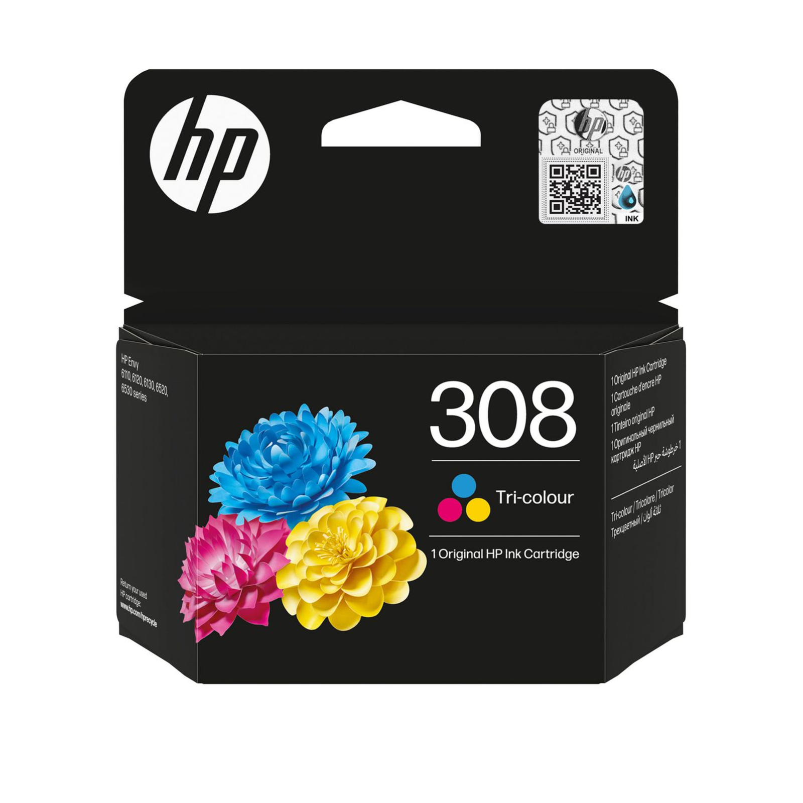 HP Ink cyan/magenta/yellow 308
