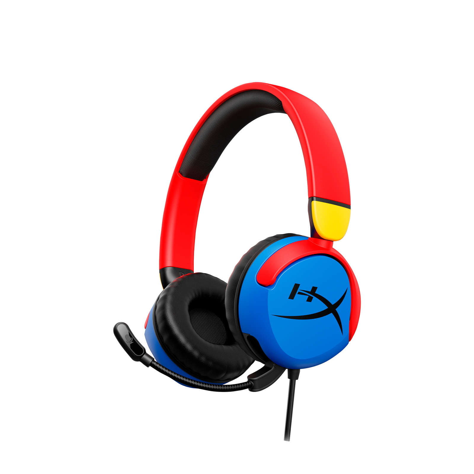 HPI HyperX Cloud Mini Wireless Wired Headset Black Blue And Red Yellow