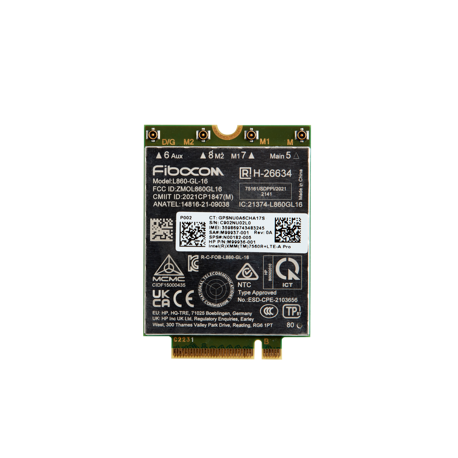 HPI Intel XMM 7560 R+ Wireless Cellular Modem 4G LTE Advanced Pro