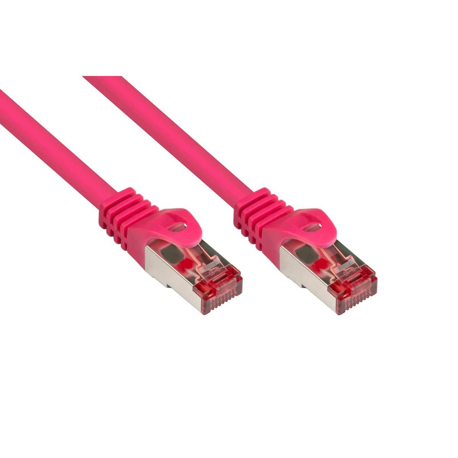 Good Connections RNS Patch Cable with Snap-in Predection Cat. 6 S/FTP PiMF PVC 250MHz magenta 1.5m