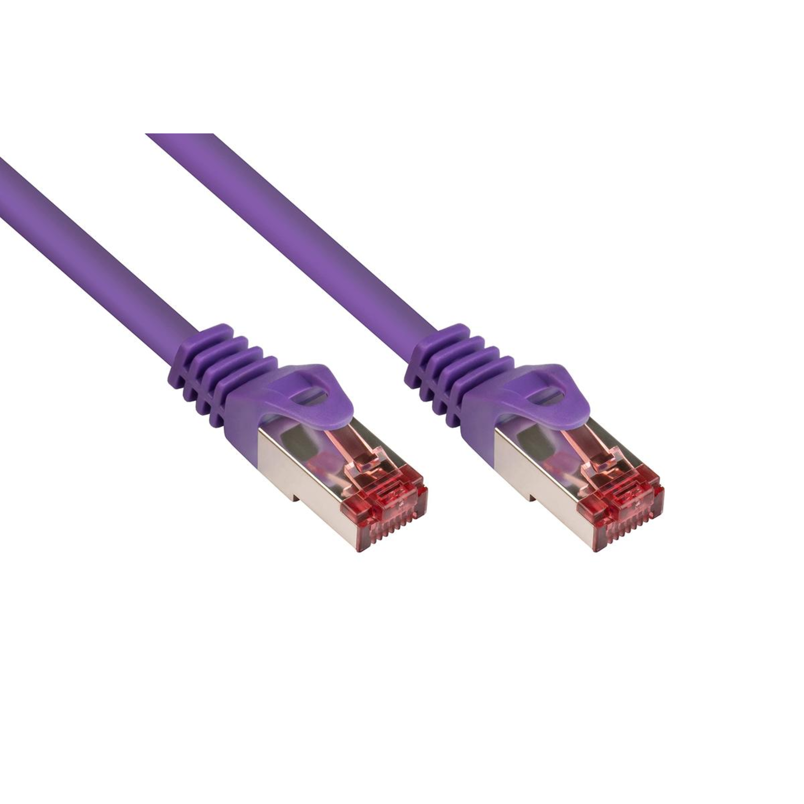 Good Connections RNS Patch Cable with Snap-in Predection Cat. 6 S/FTP PiMF PVC 250MHz Purple 2m