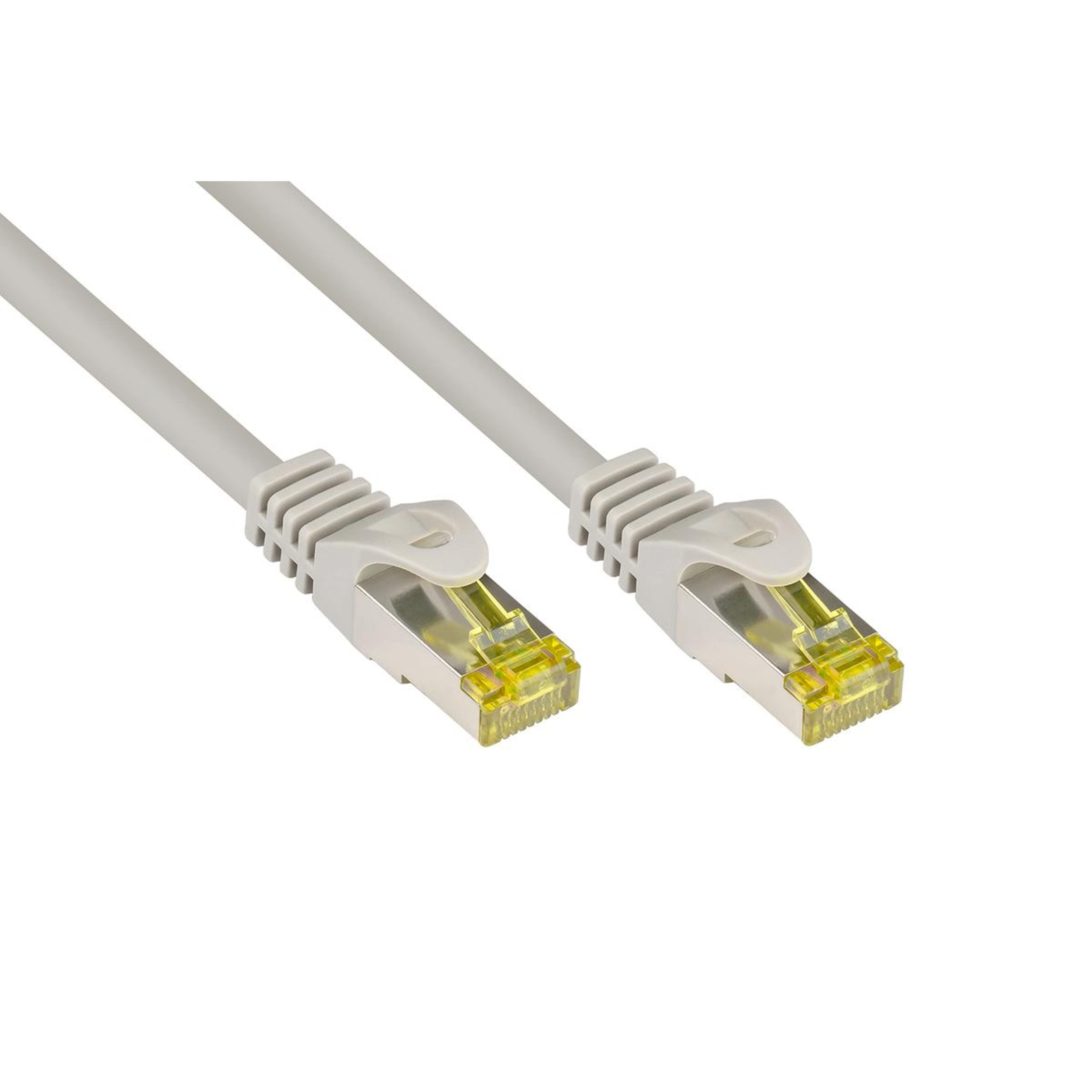 Good Connections Patch Cable 0.5m with Cat7 Raw Cable RJ45 SFTP PIMF Grey