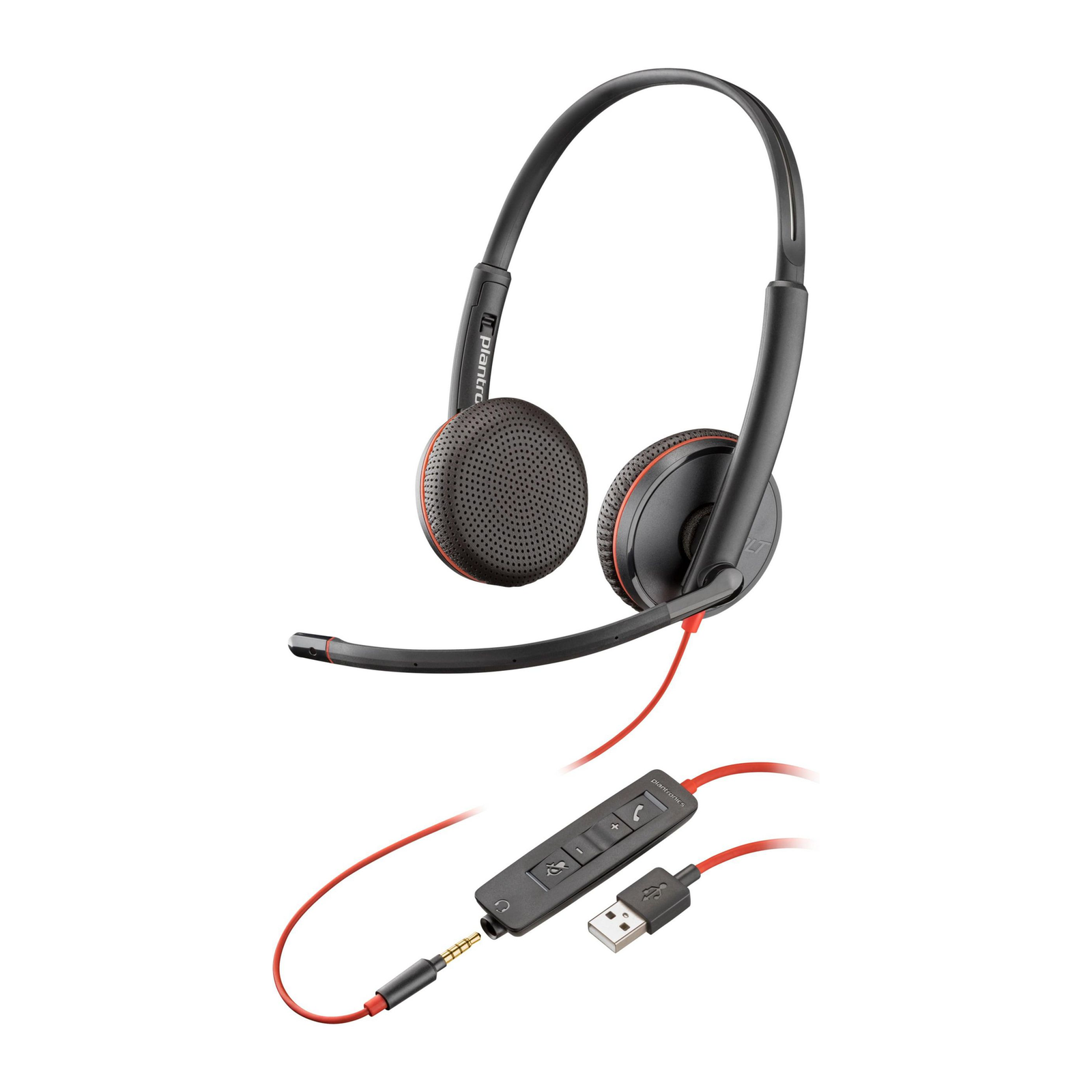 HPI Poly Blackwire 3225 Stereo USB-A Headset Bulk