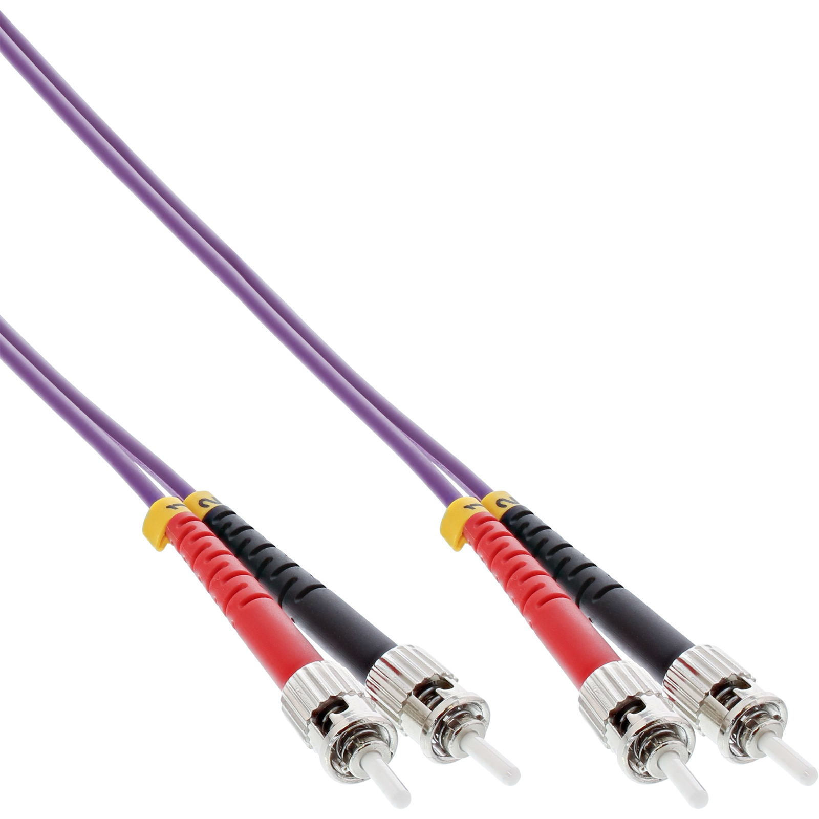 InLine Fiber Optic Duplex Cable ST-ST 50-125 OM4 15m