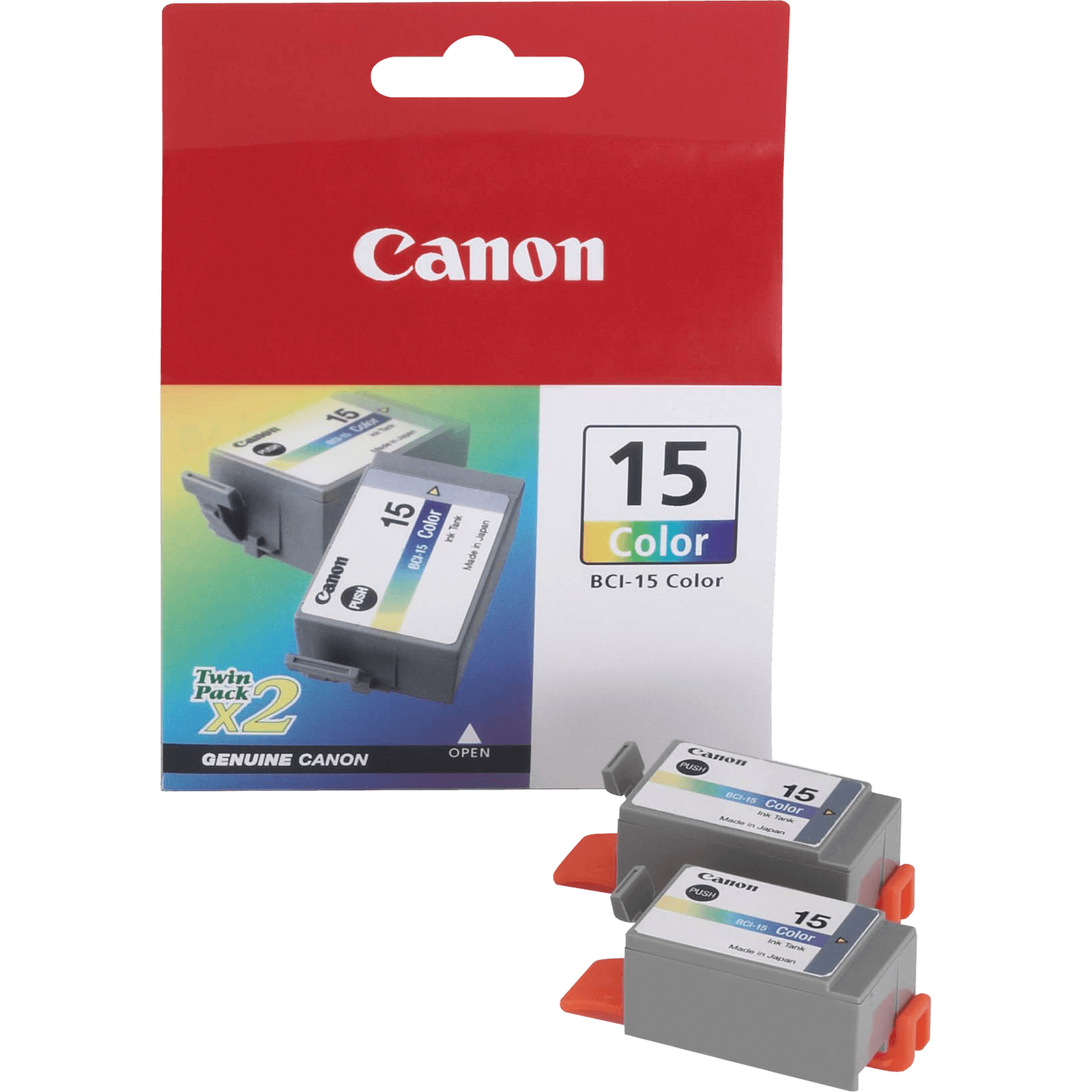 Canon BCI-15 Color Twin Pack 2-pack 7.5 Ml Color cyan magenta Yellow