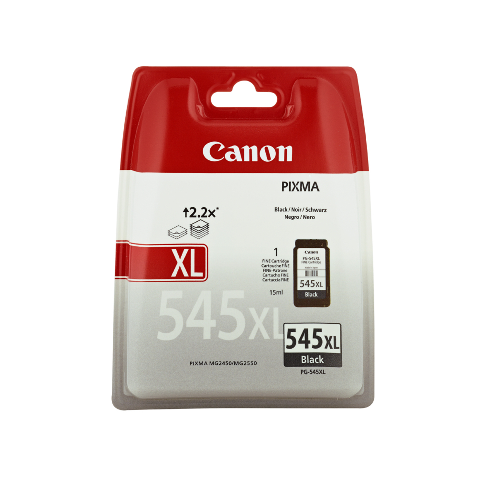 Canon PG-545XL Printer Cartridge High Yield 1 X Black 400 Pages Blister Anti-theft Device PIXMA