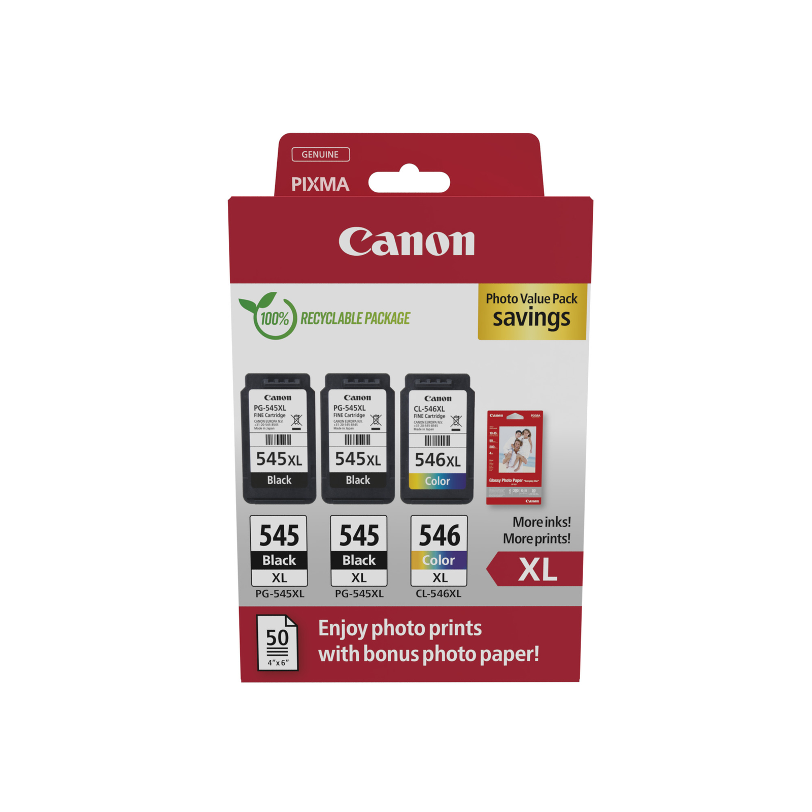 Canon Photo Value Pack Black Color (cyan magenta Yellow)